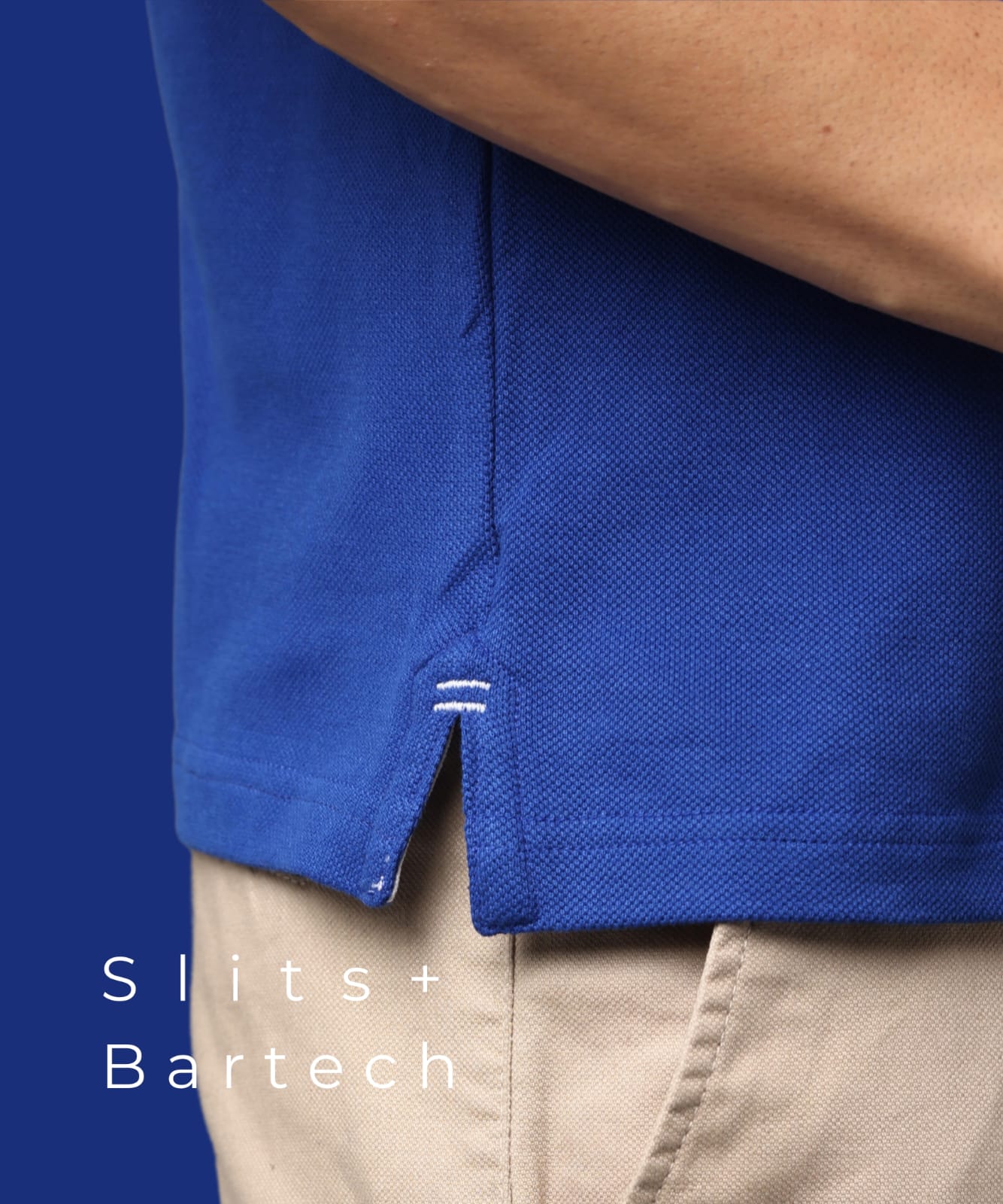 TDOM Men’s IMPERIAL BLUE Premium Polo T-Shirt