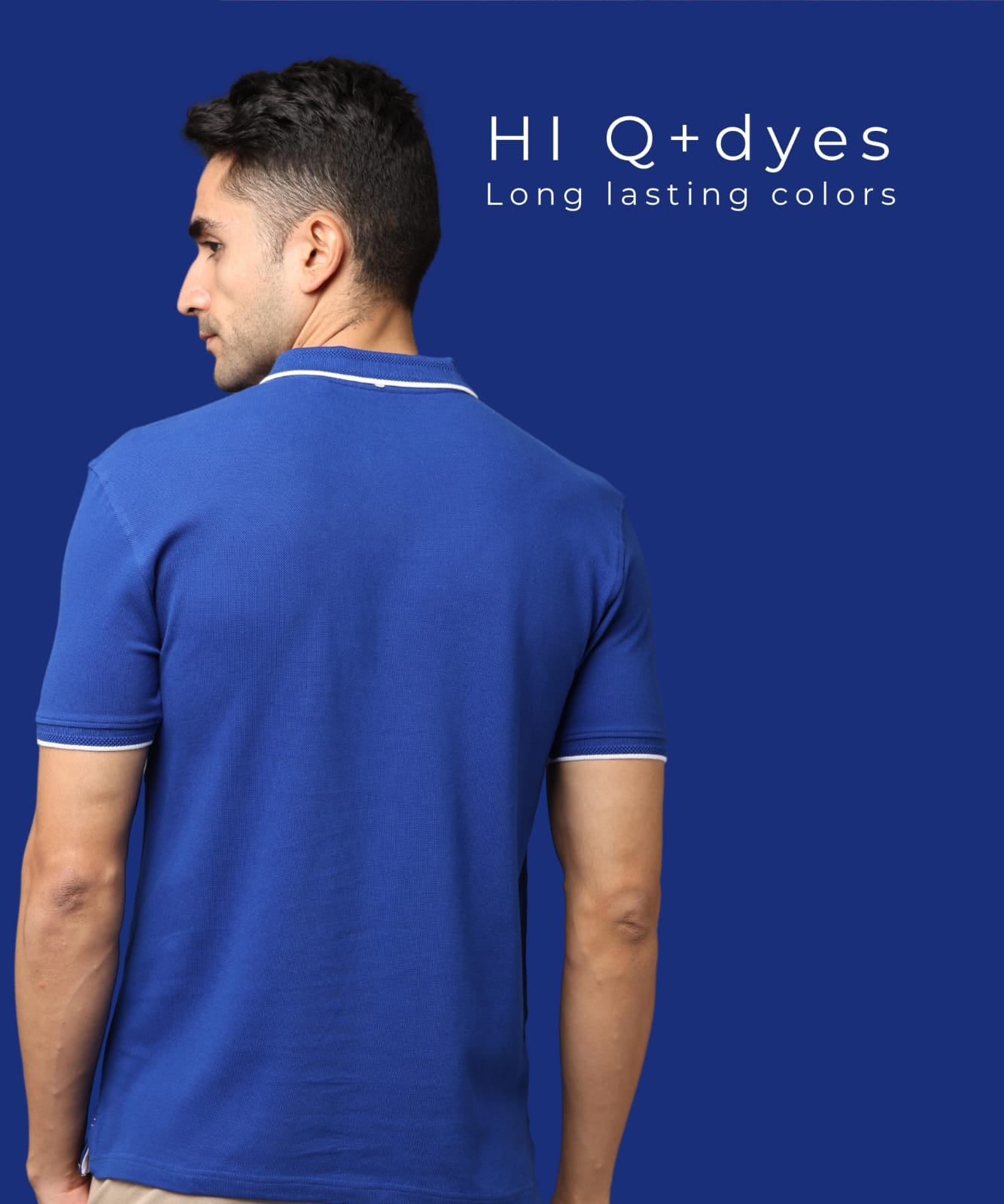 TDOM Men’s IMPERIAL BLUE Premium Polo T-Shirt