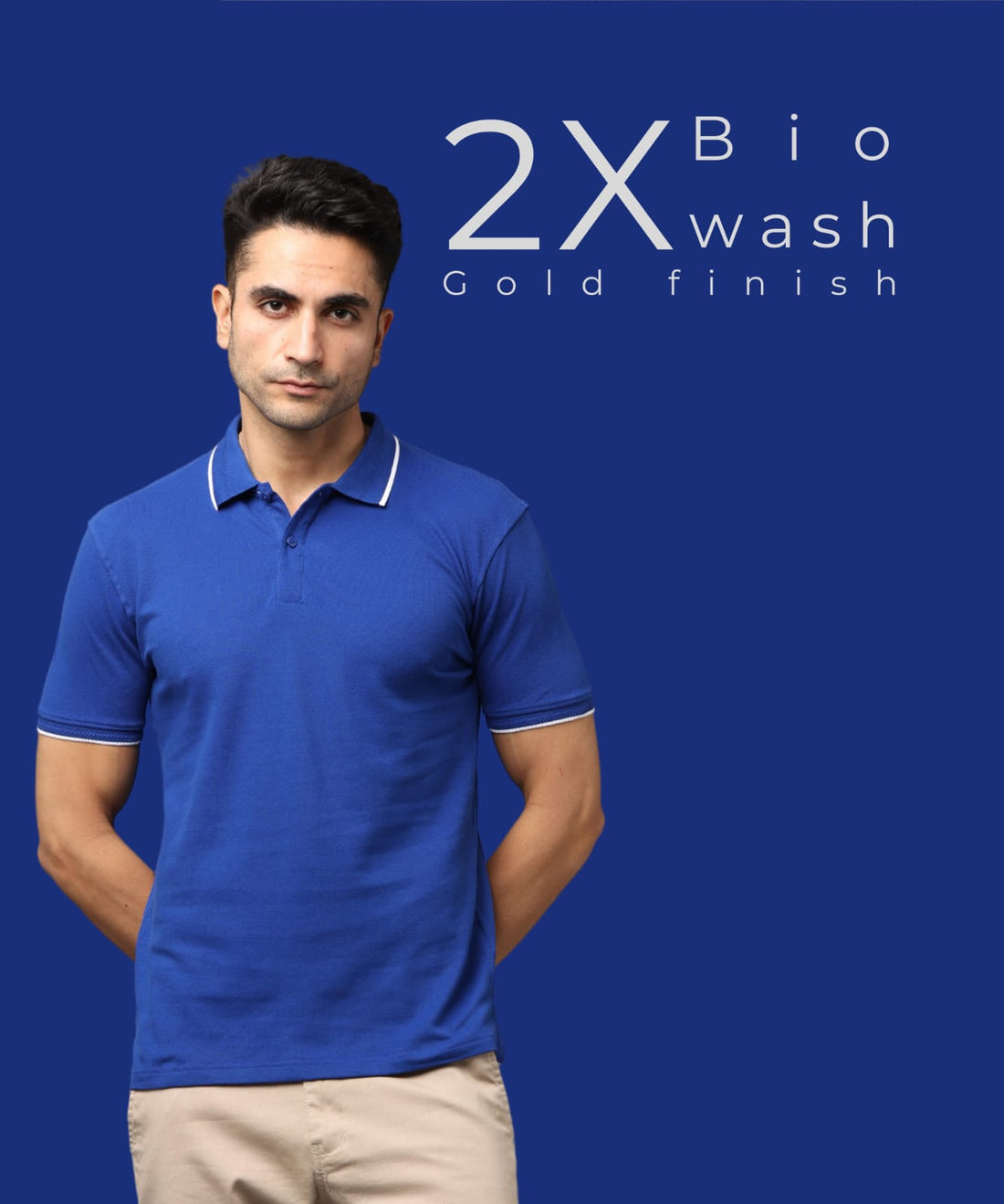 TDOM Men’s IMPERIAL BLUE Premium Polo T-Shirt