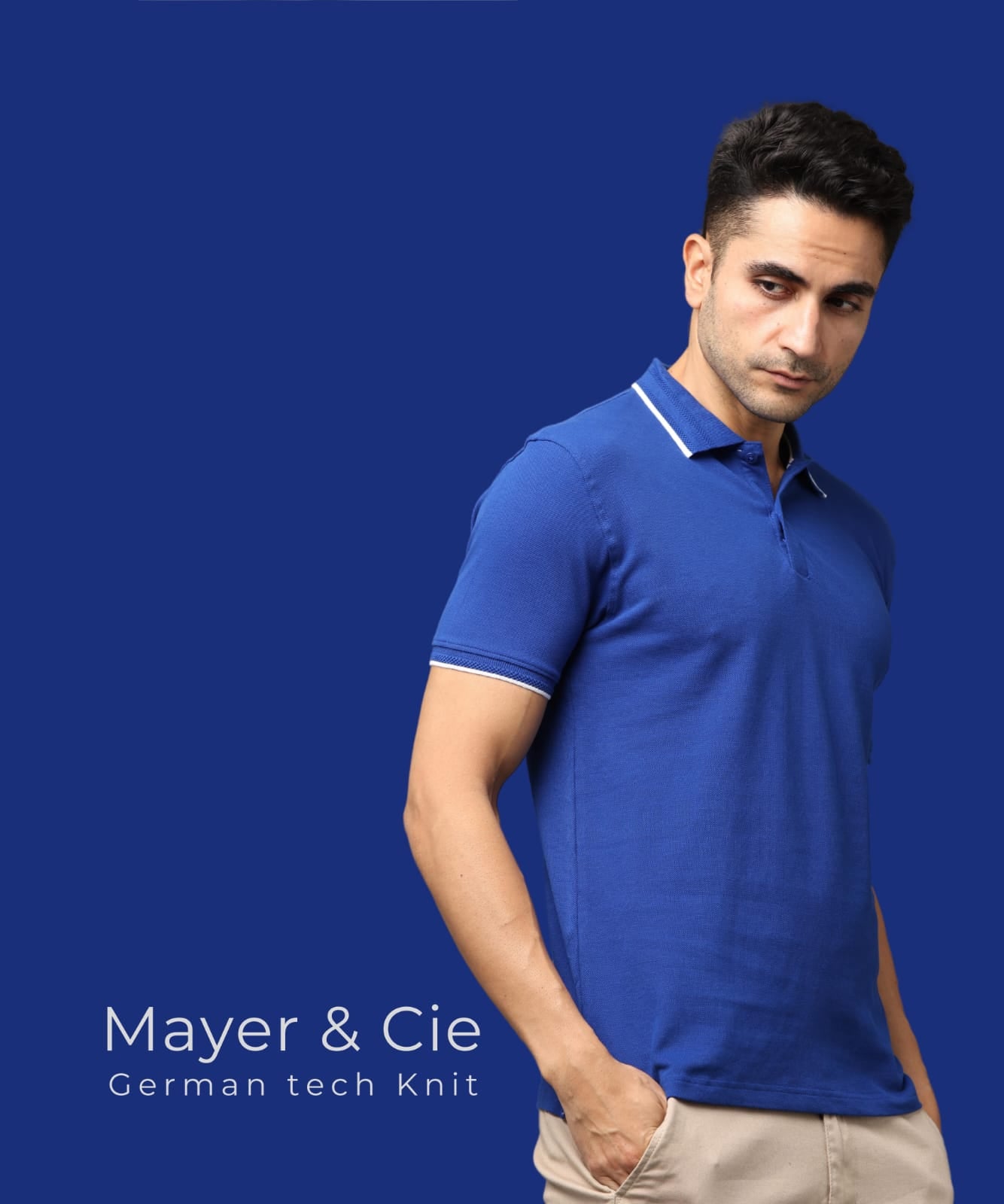 TDOM Men’s IMPERIAL BLUE Premium Polo T-Shirt