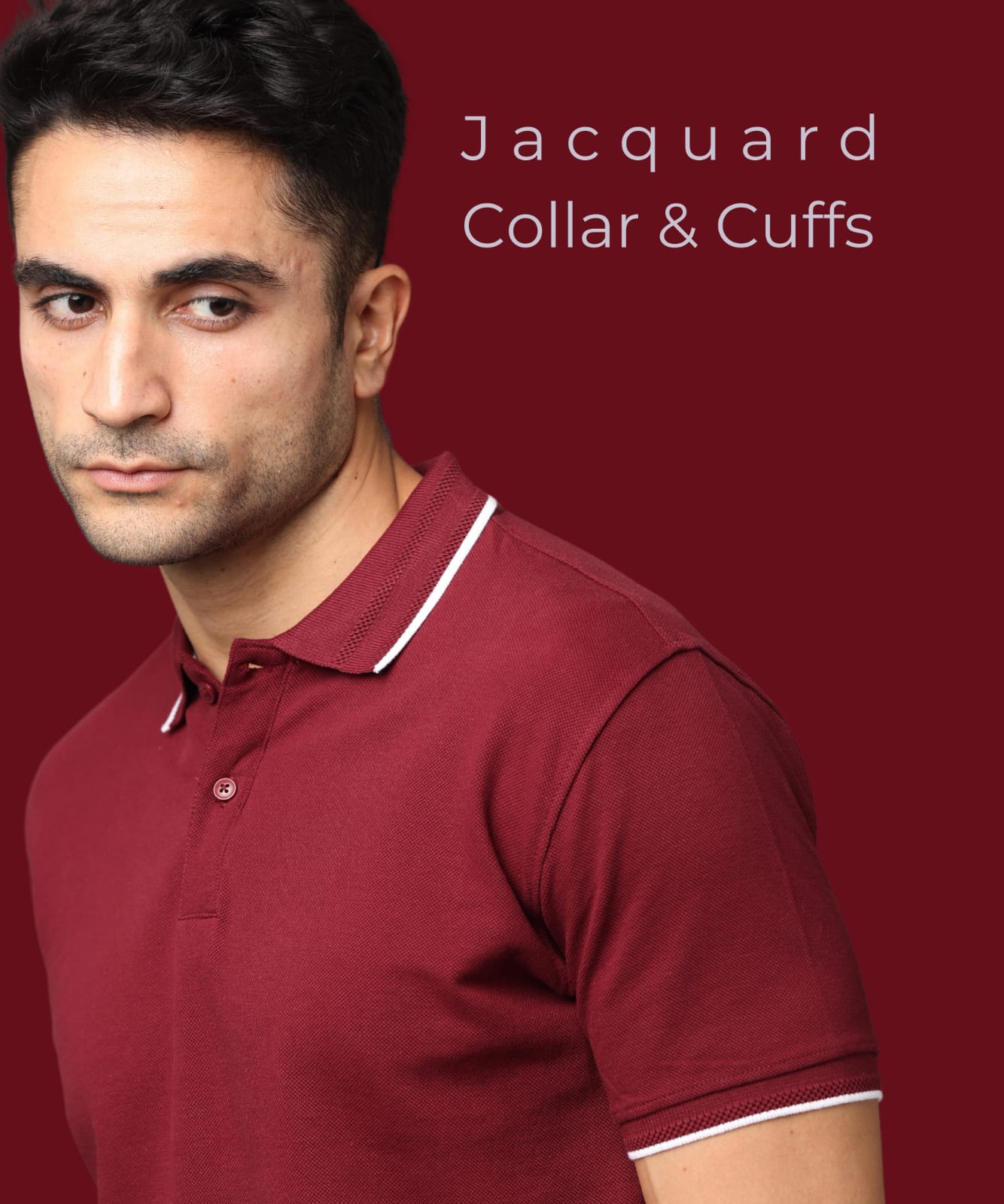 TDOM Men’s FRENCH WINE Premium Polo T-Shirt
