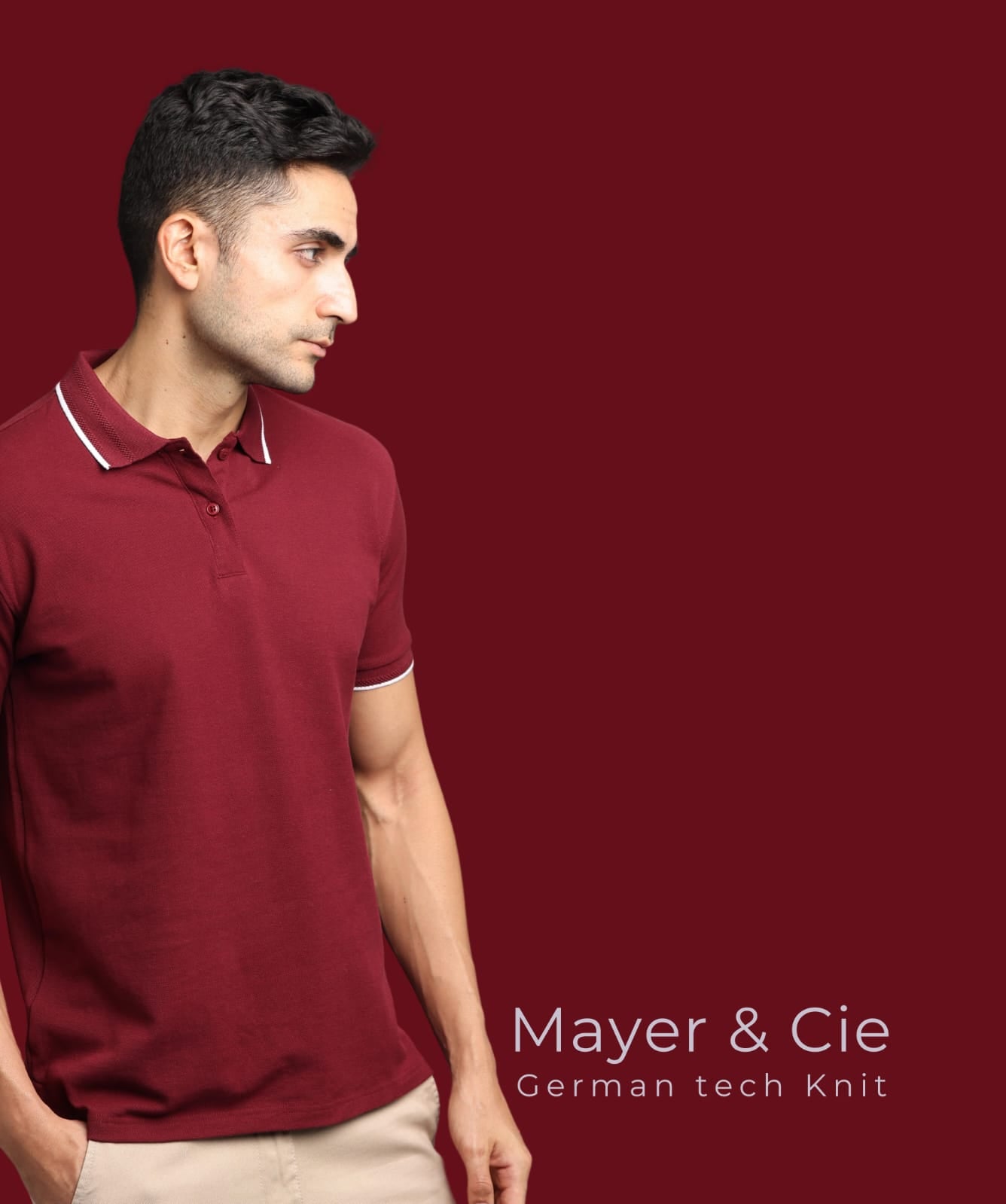 TDOM Men’s FRENCH WINE Premium Polo T-Shirt