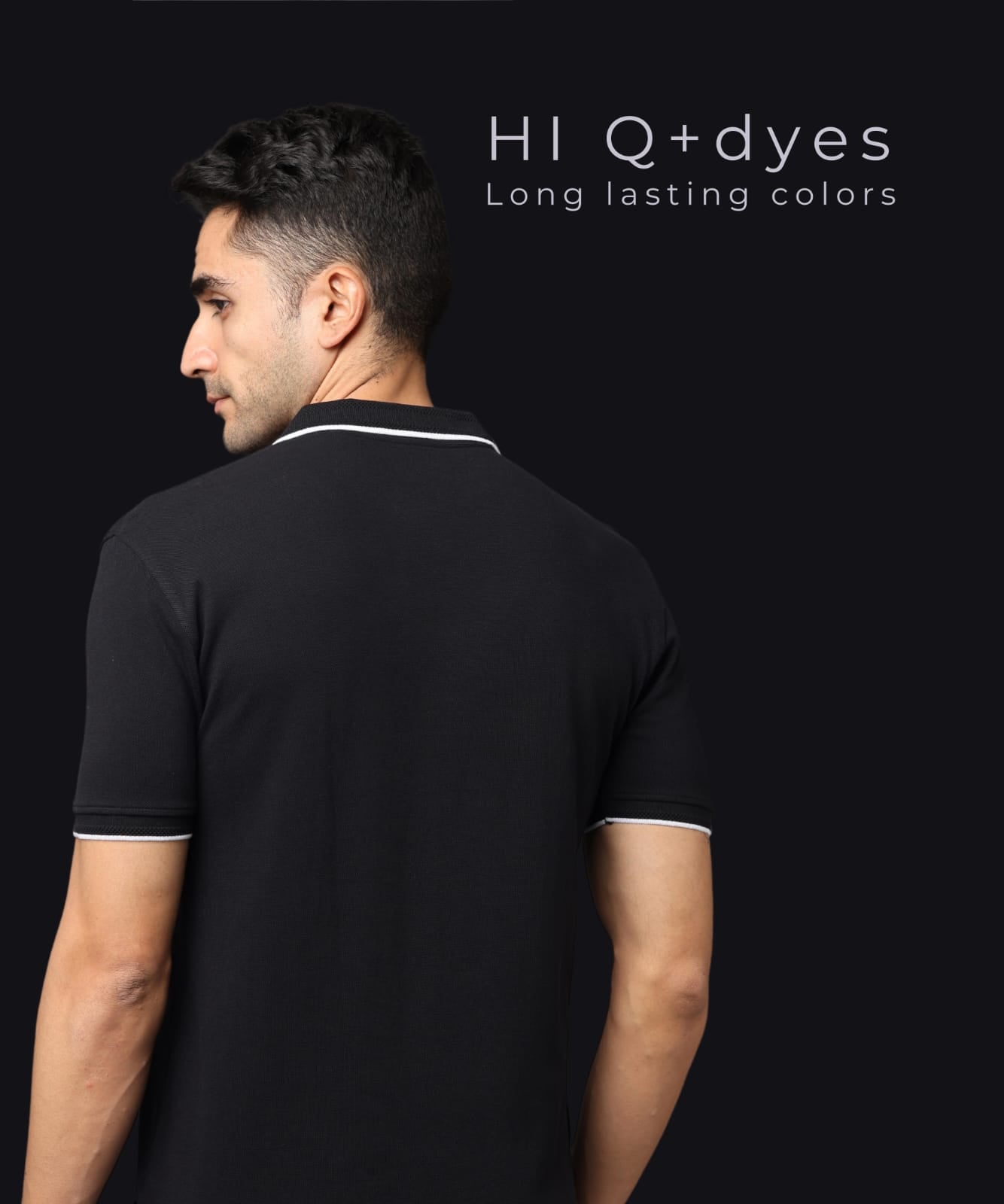 TDOM Men’s CLASSIC BLACK Premium Polo T-Shirt