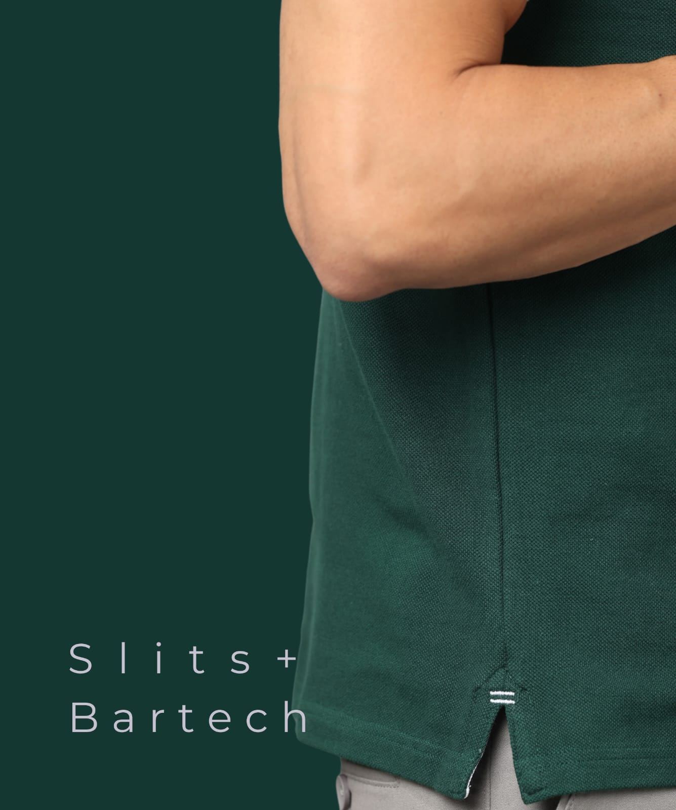 TDOM Men’s Bottle Green Premium Polo T-Shirt
