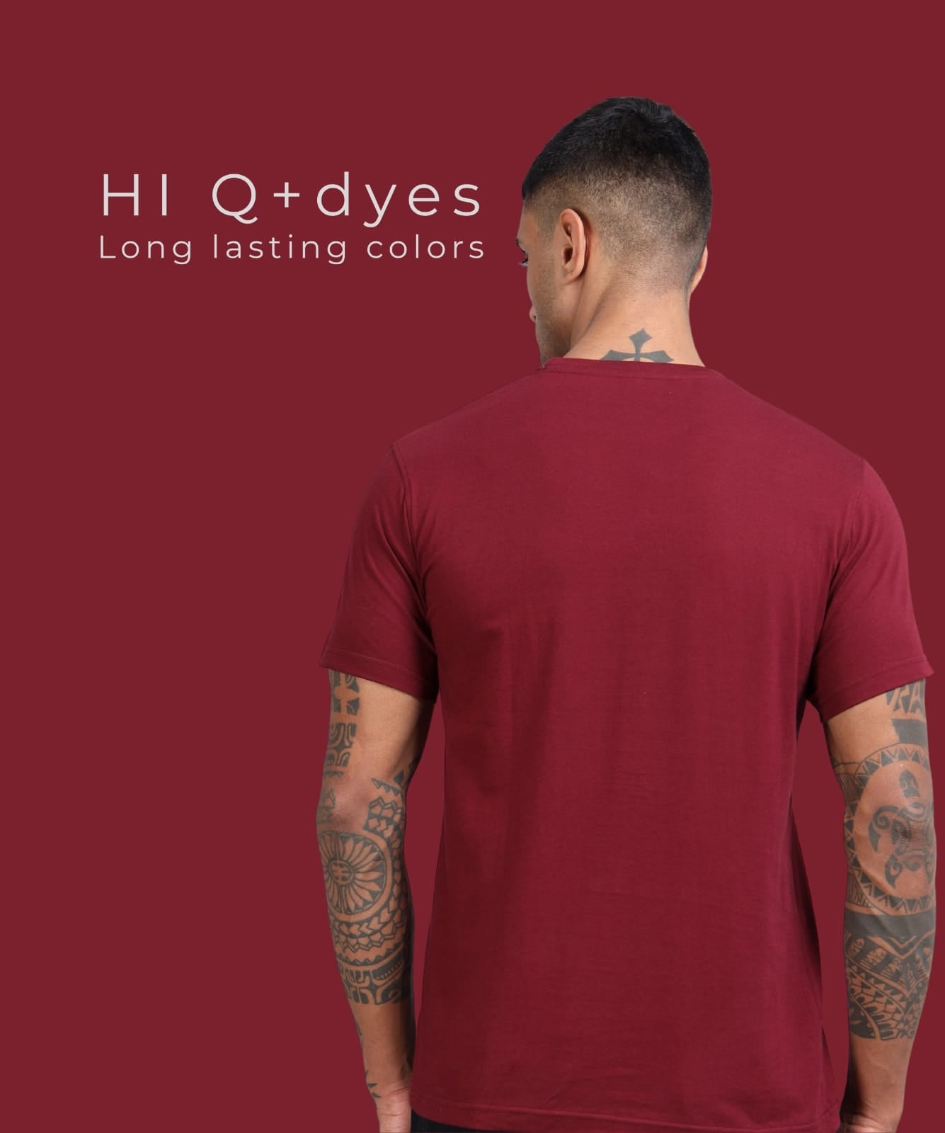 TDOM Premium PIMA Maroon Crew Neck T-Shirt