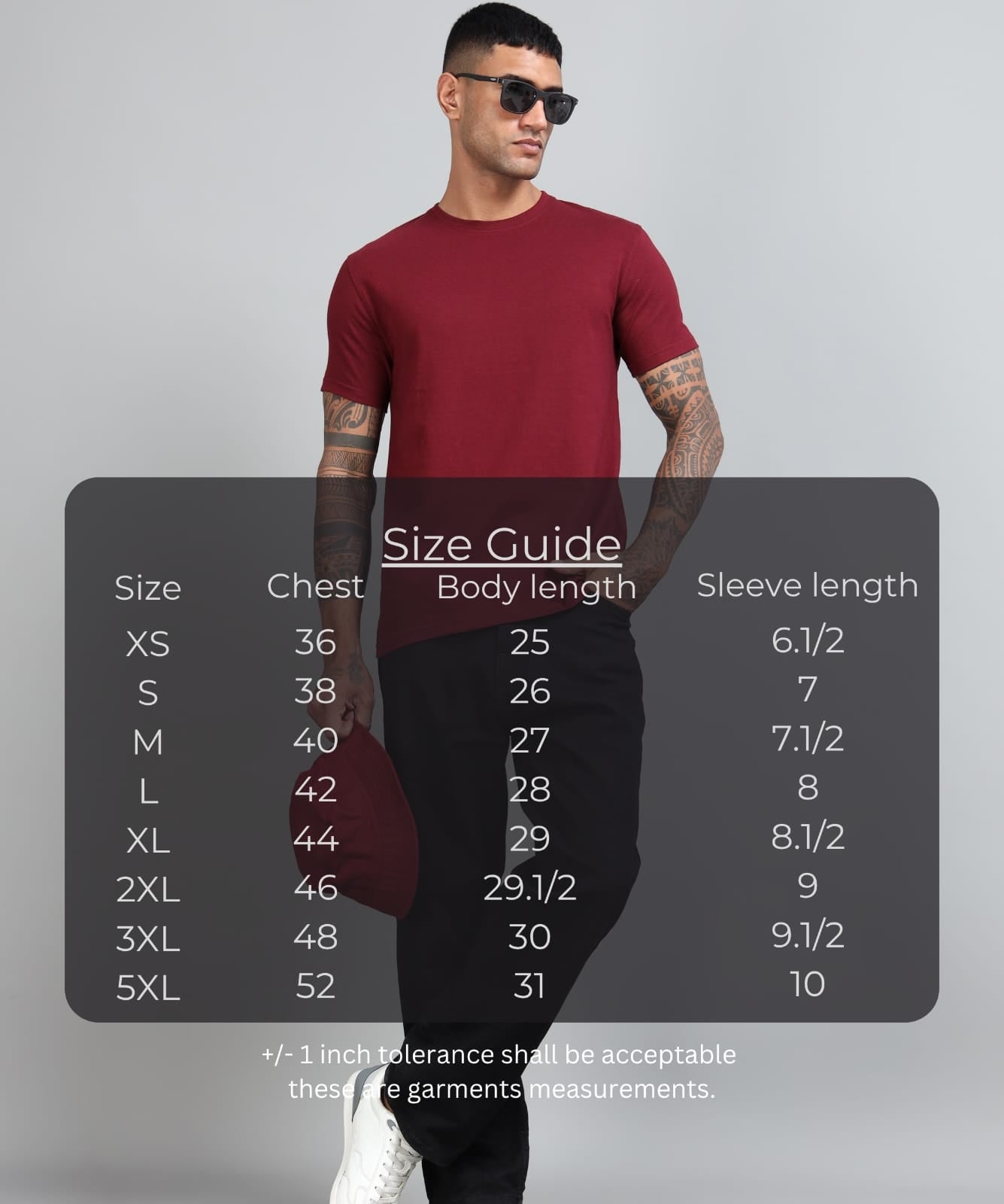 TDOM Premium PIMA Maroon Crew Neck T-Shirt