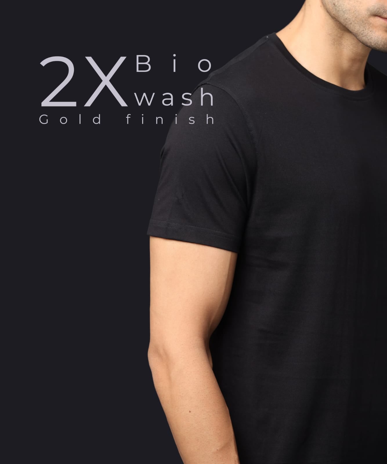 TDOM Premium PIMA Classic Black Crew Neck T-Shirt