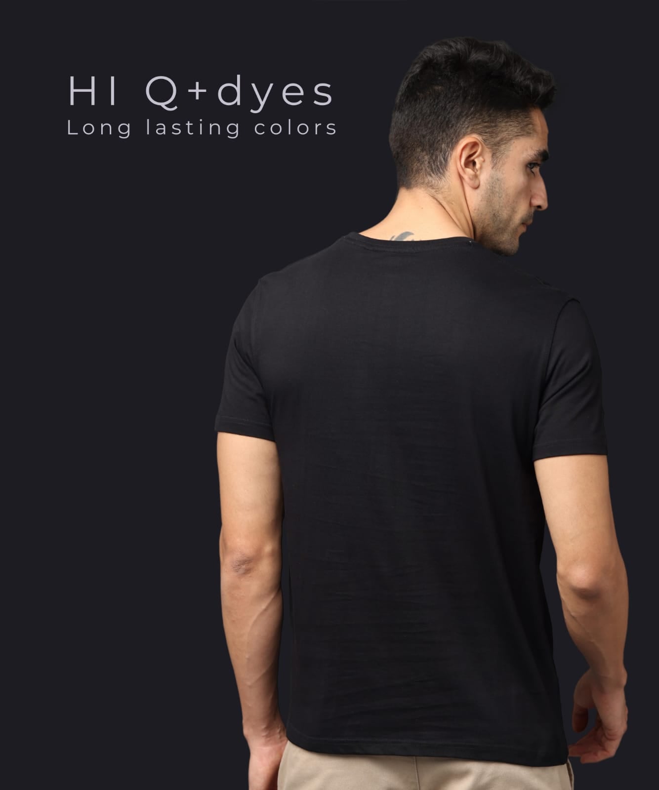 TDOM Premium PIMA Classic Black Crew Neck T-Shirt