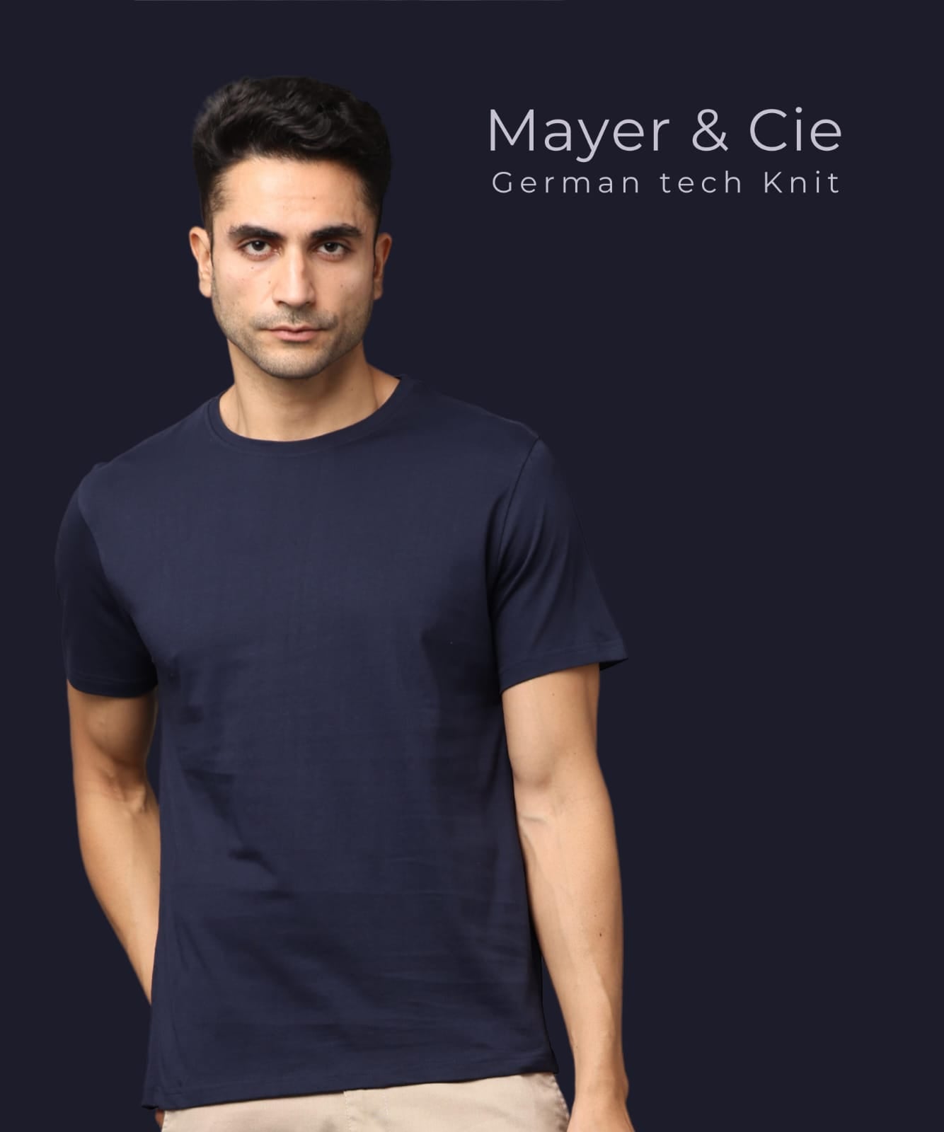 TDOM Premium PIMA Midnight Navy  Crew Neck T-Shirt