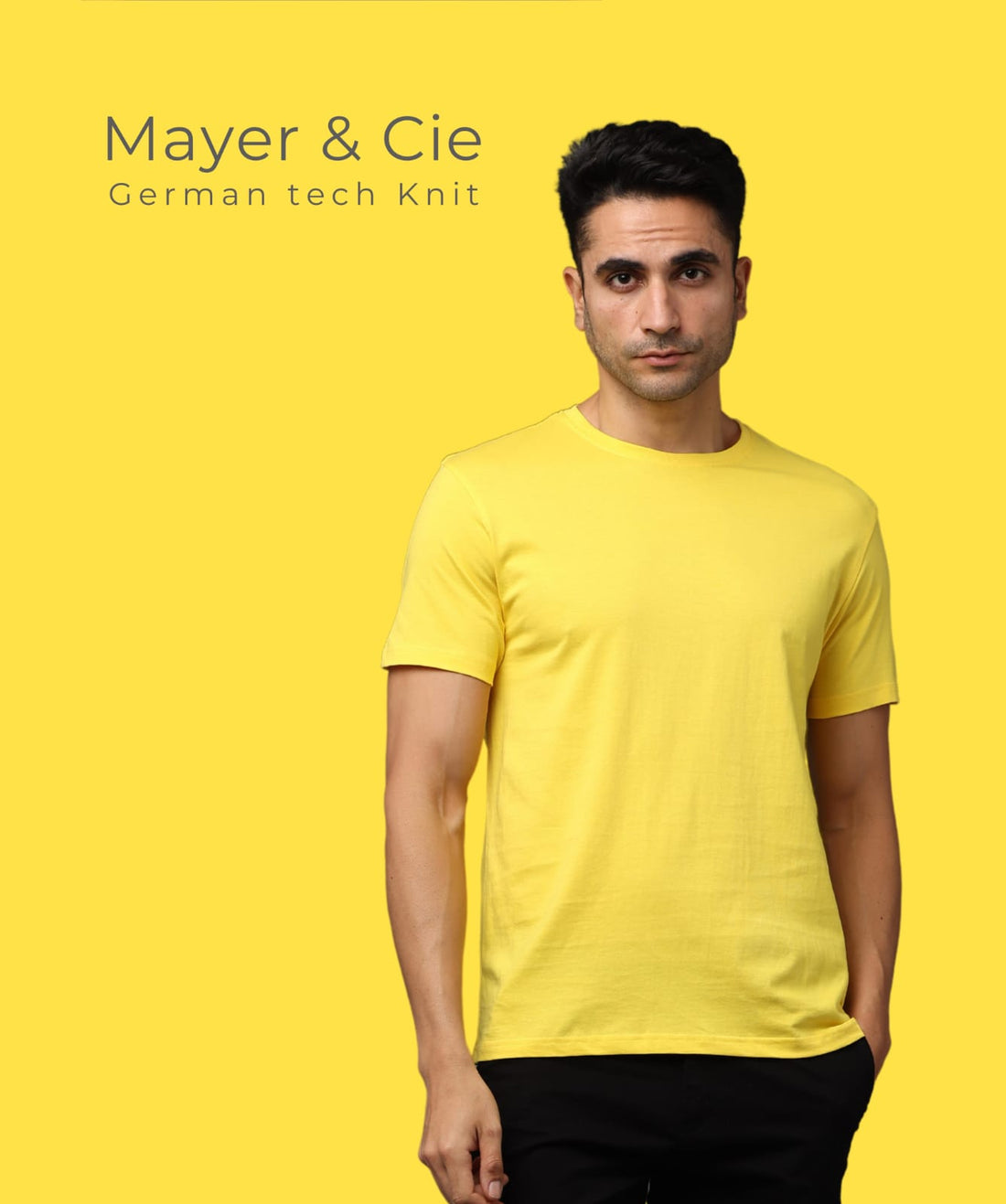 TDOM Premium PIMA Yellow  Crew Neck T-Shirt