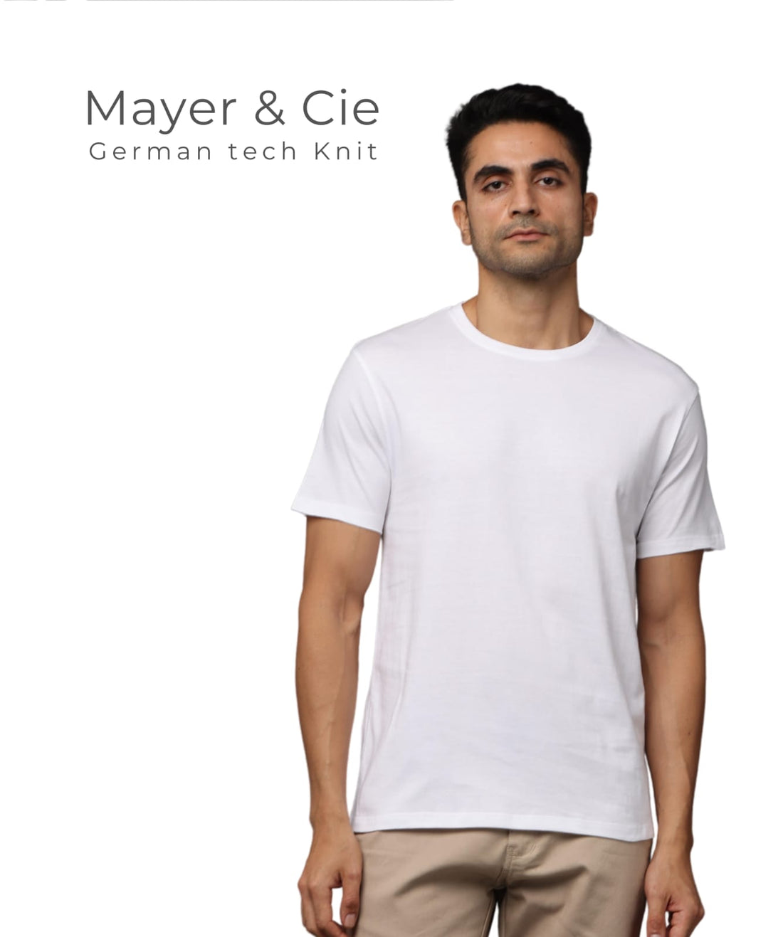 TDOM Premium PIMA White  Crew Neck T-Shirt