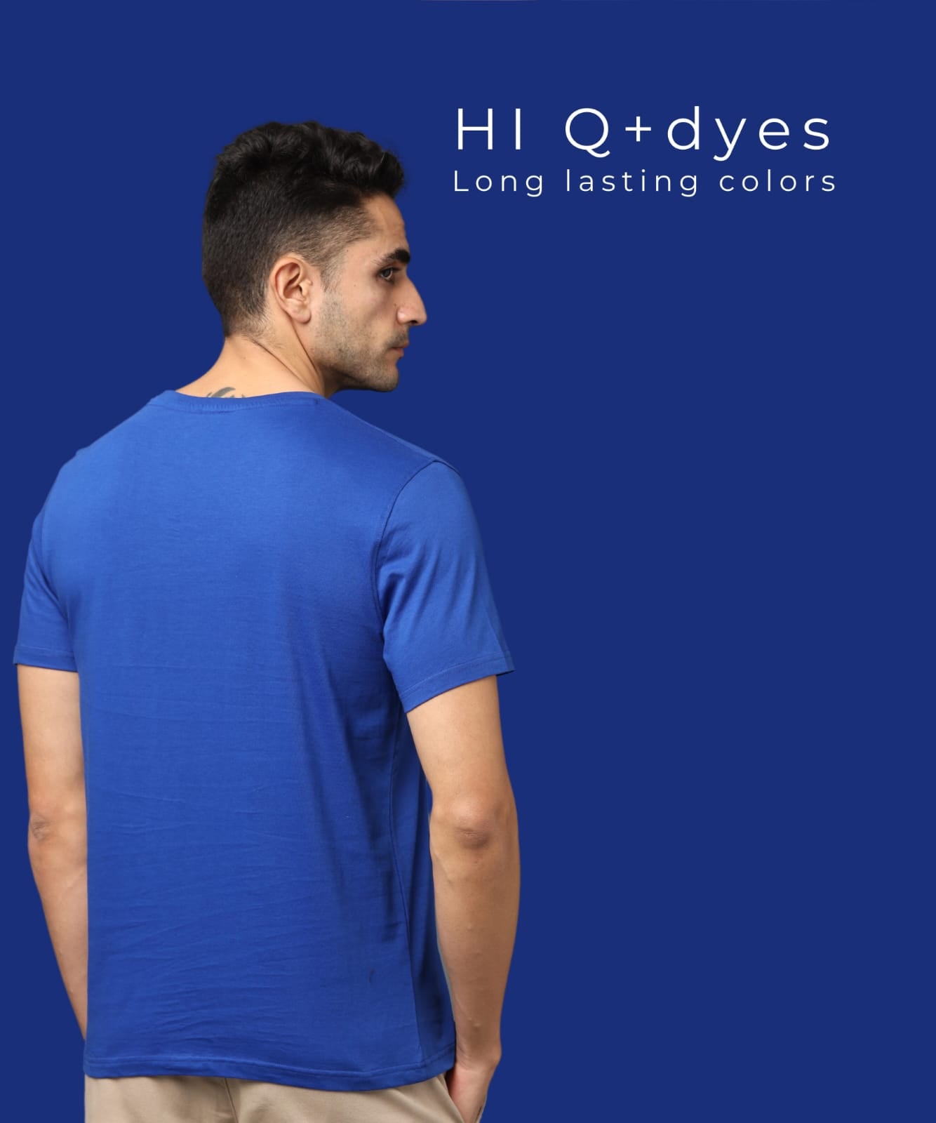 TDOM Premium PIMA Imperial Blue Crew Neck T-Shirt