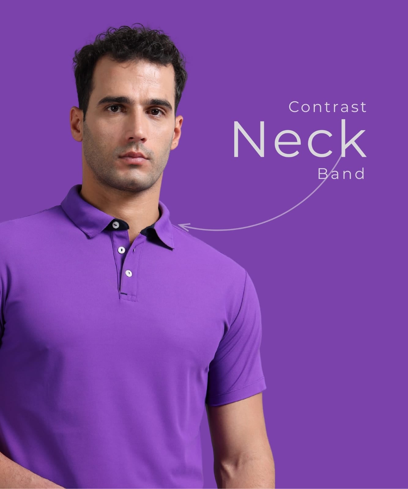 TDOM Men’s Purple Mars200 Polo T-Shirt