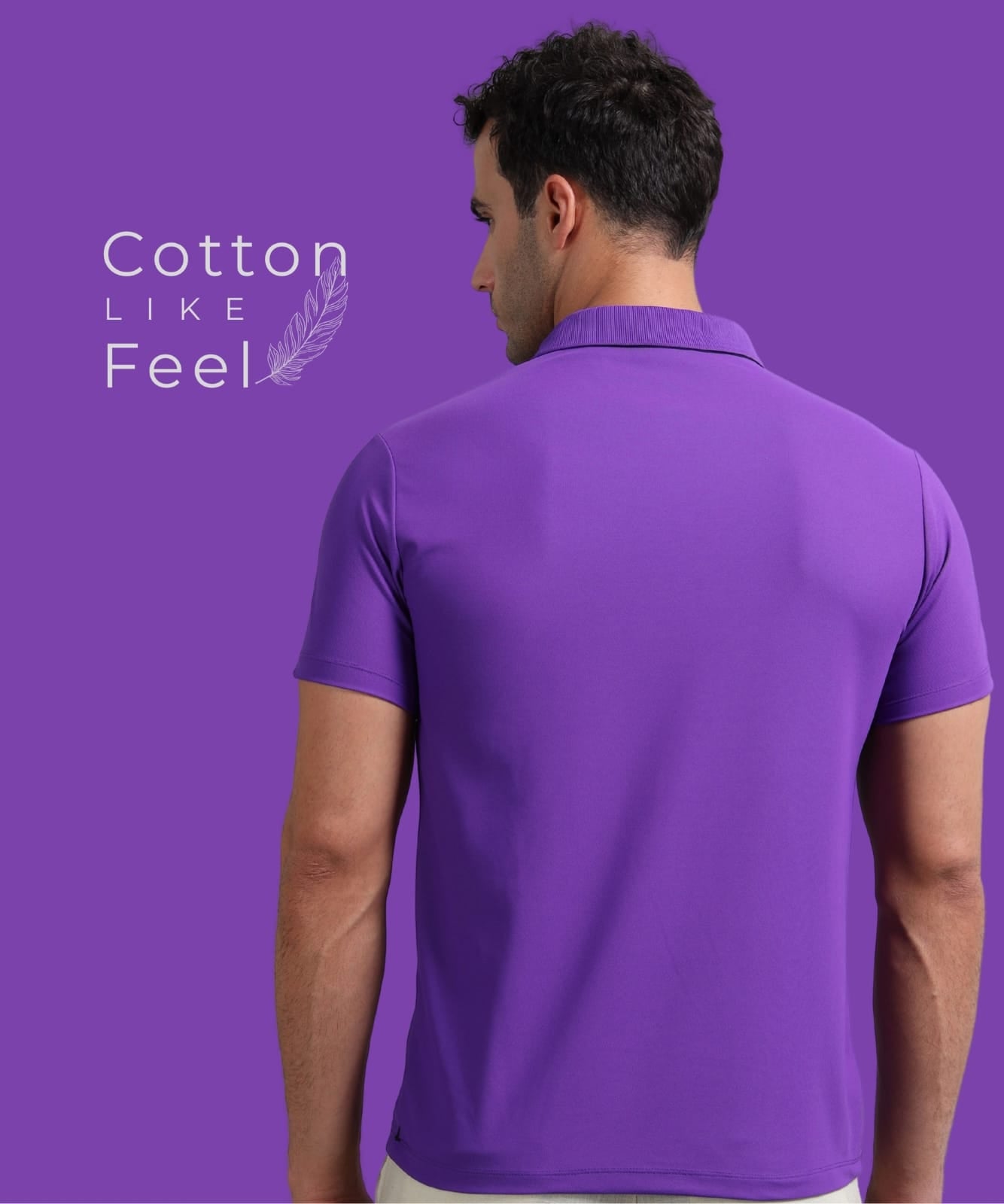 TDOM Men’s Purple Mars200 Polo T-Shirt