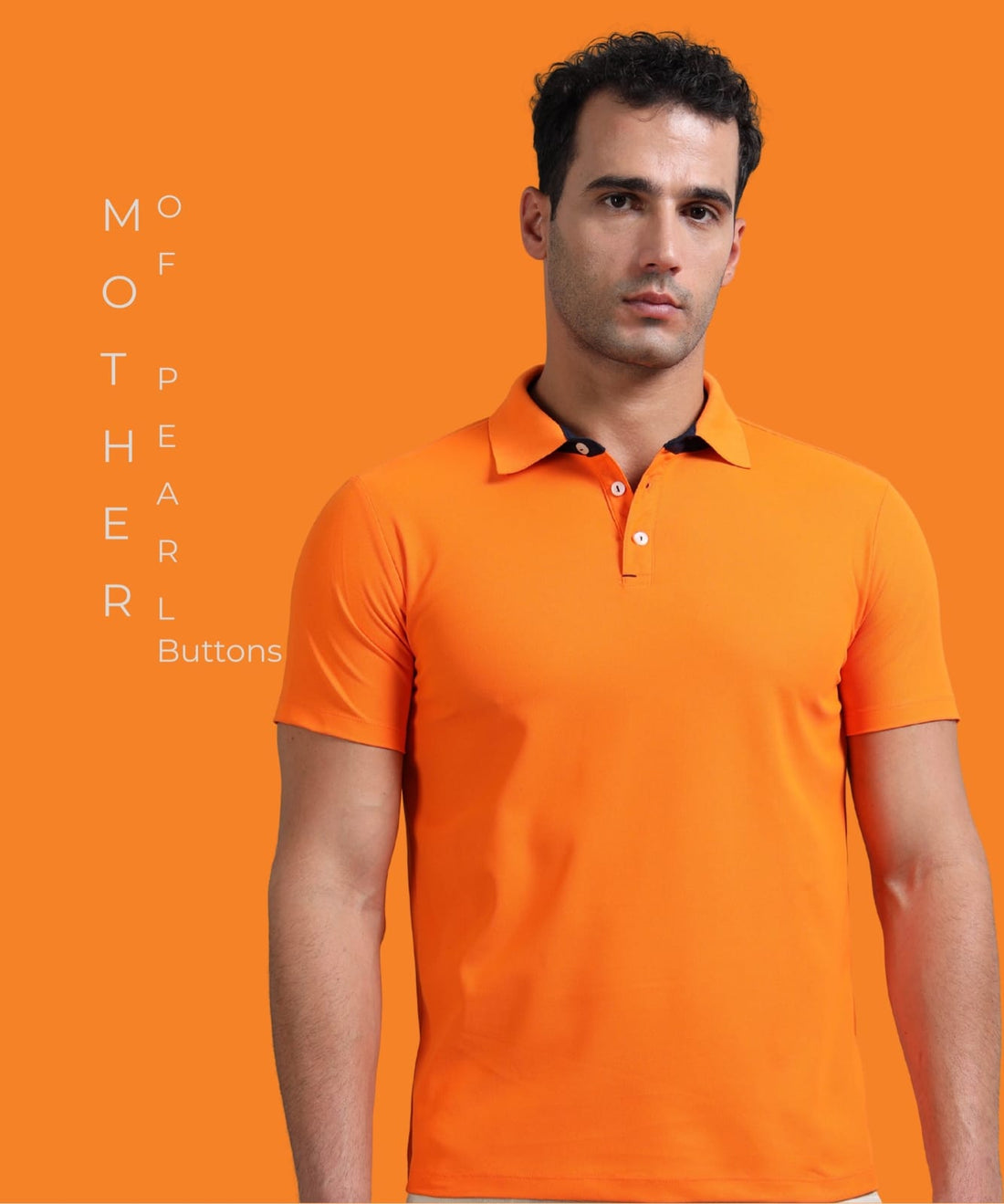 TDOM Men’s Orange Mars200 Polo T-Shirt
