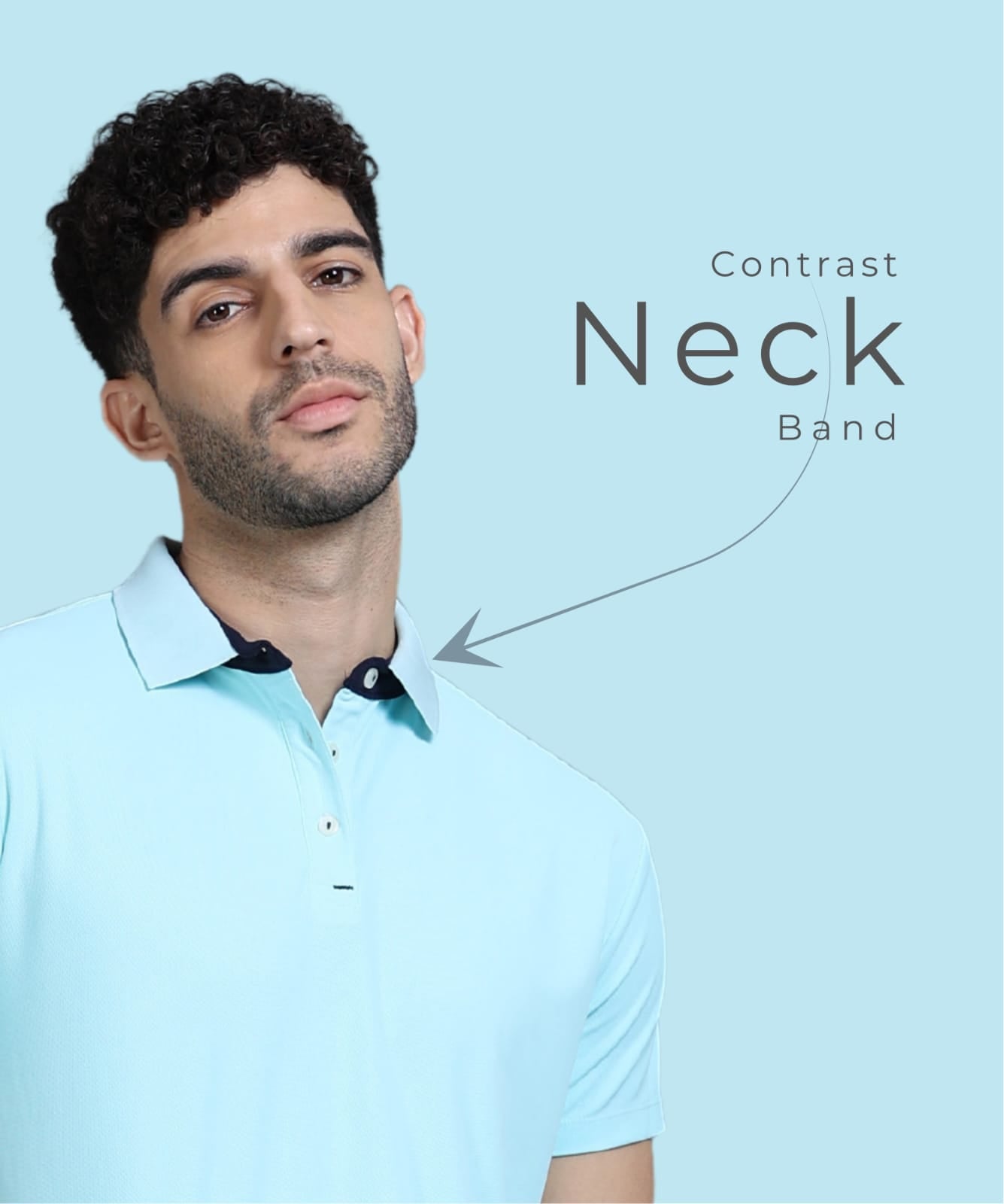 TDOM Men’s Sky Mint Mars200 Polo T-Shirt