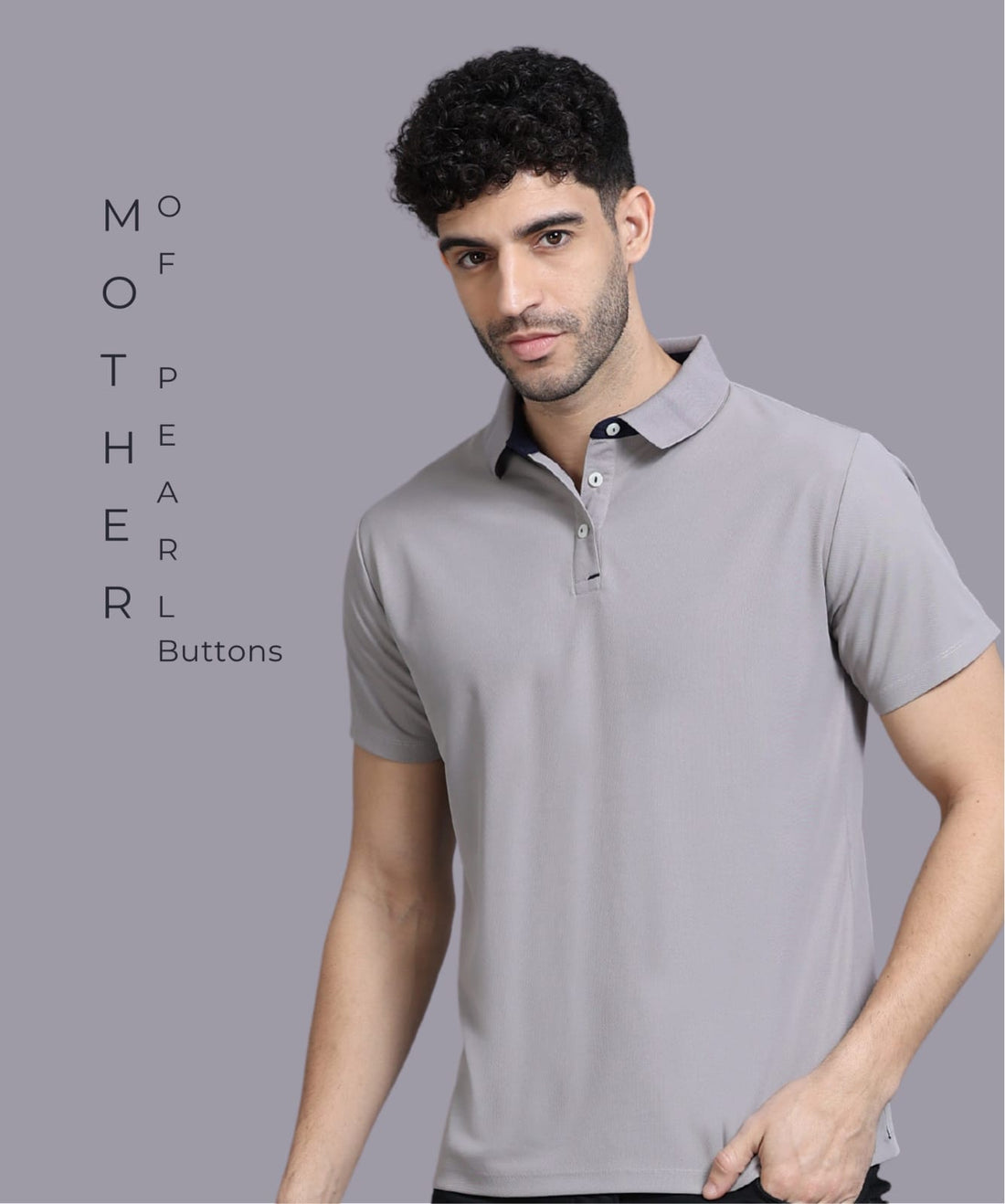 TDOM Men’s Slate Grey Mars200 Polo T-Shirt