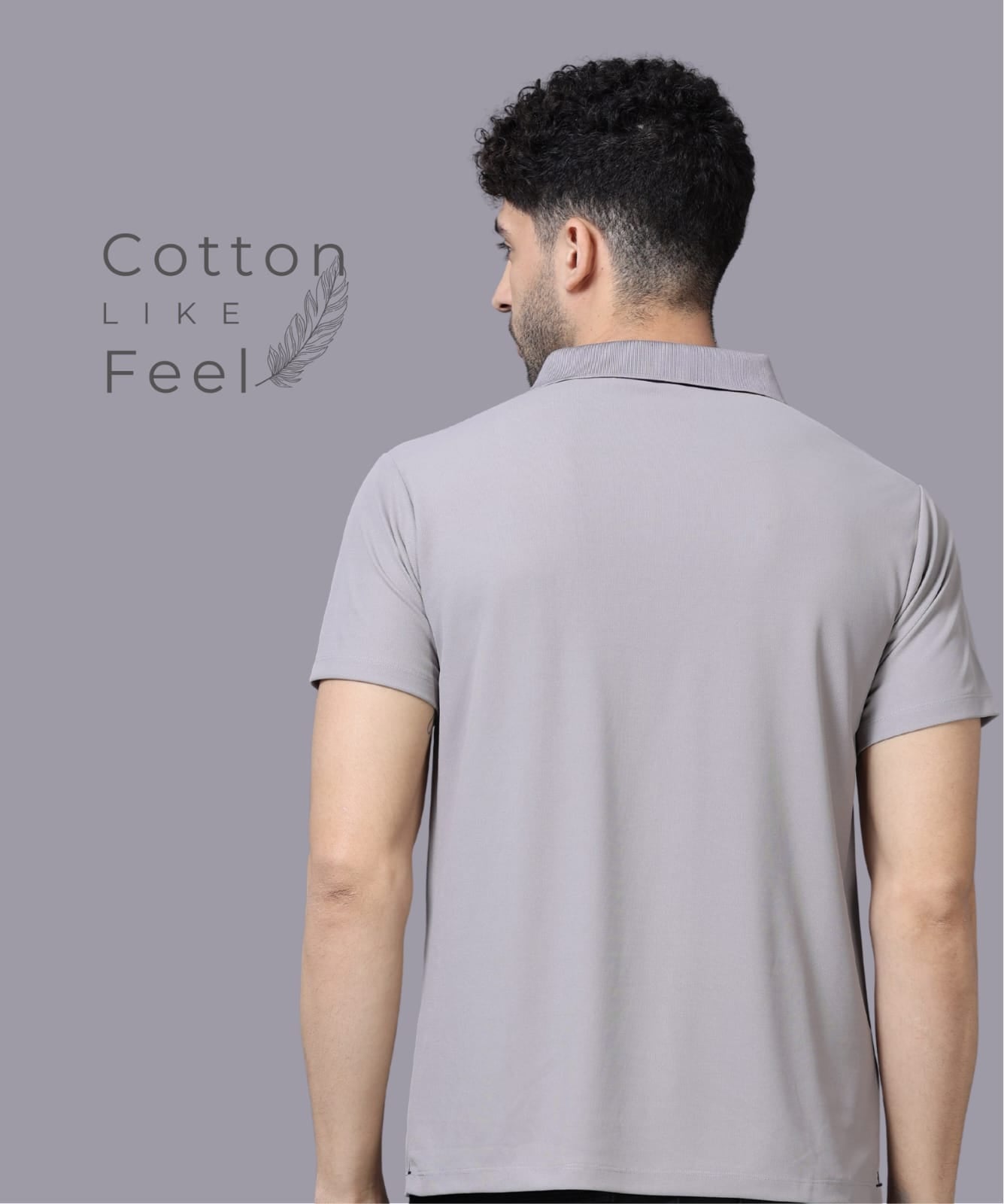 TDOM Men’s Slate Grey Mars200 Polo T-Shirt