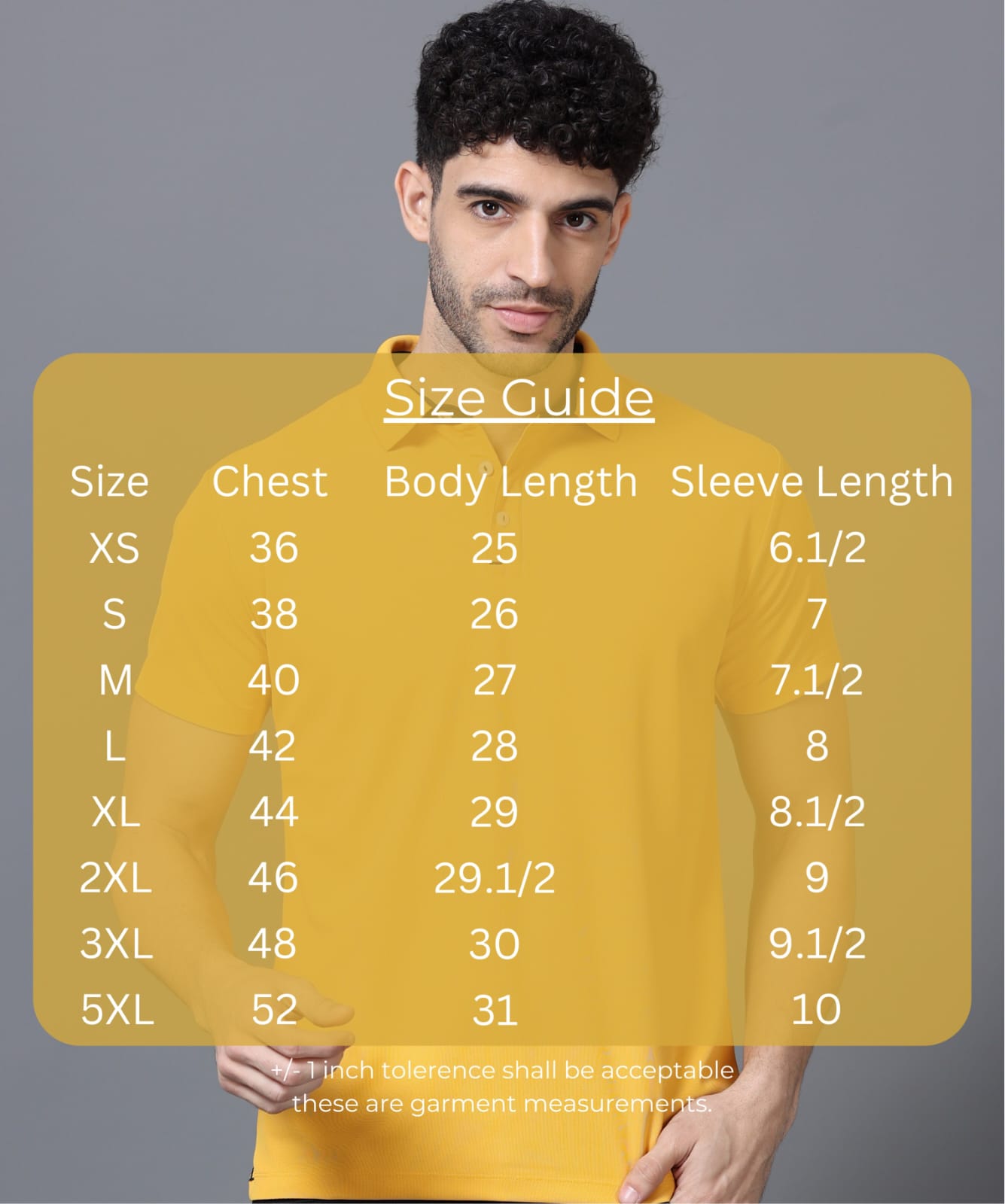 TDOM Men’s Mustard Mars200 Polo T-Shirt