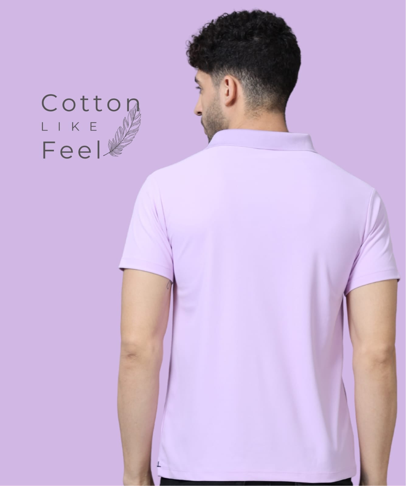 TDOM Men’s Lilac Mars200 Polo T-Shirt