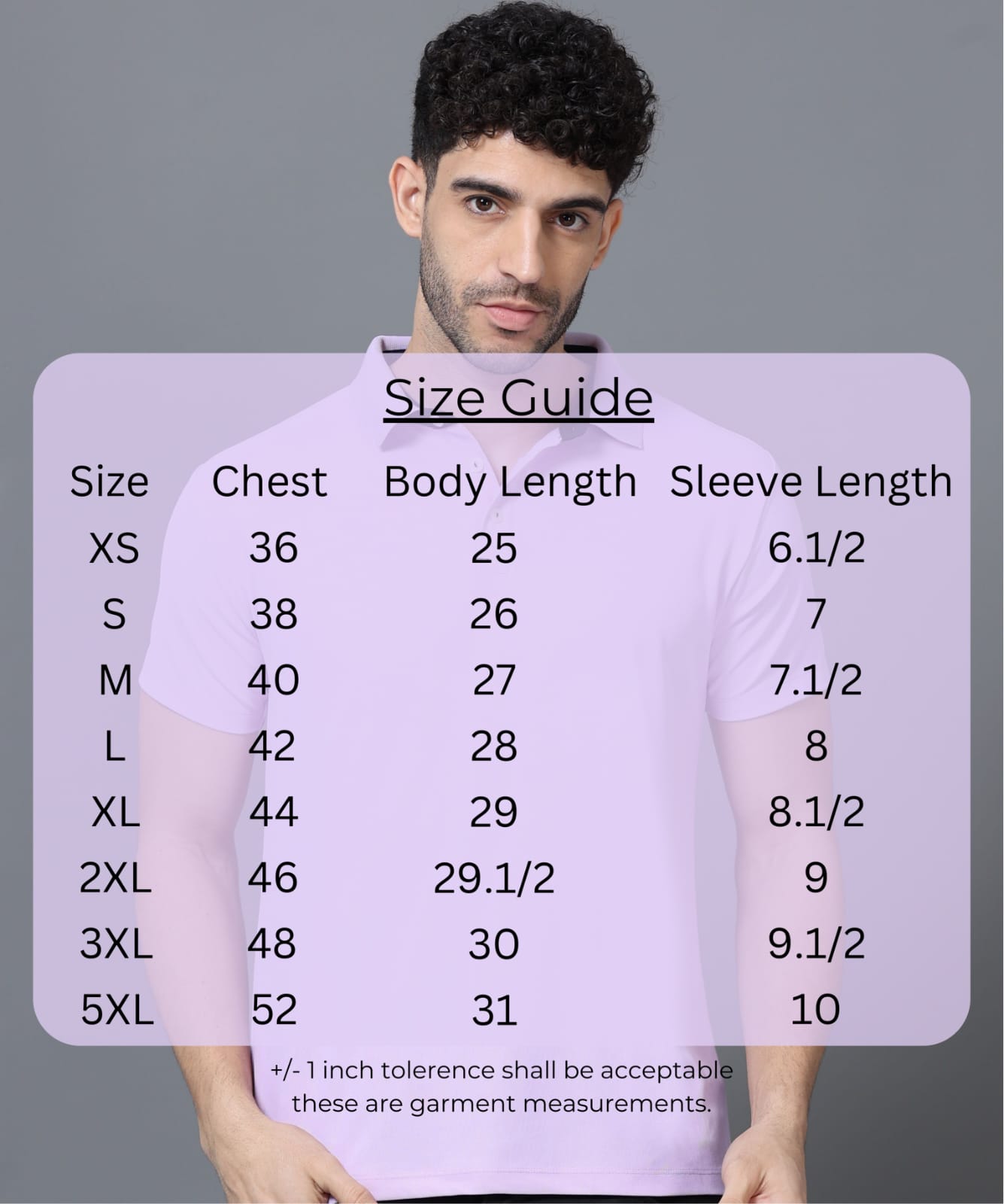 TDOM Men’s Lilac Mars200 Polo T-Shirt