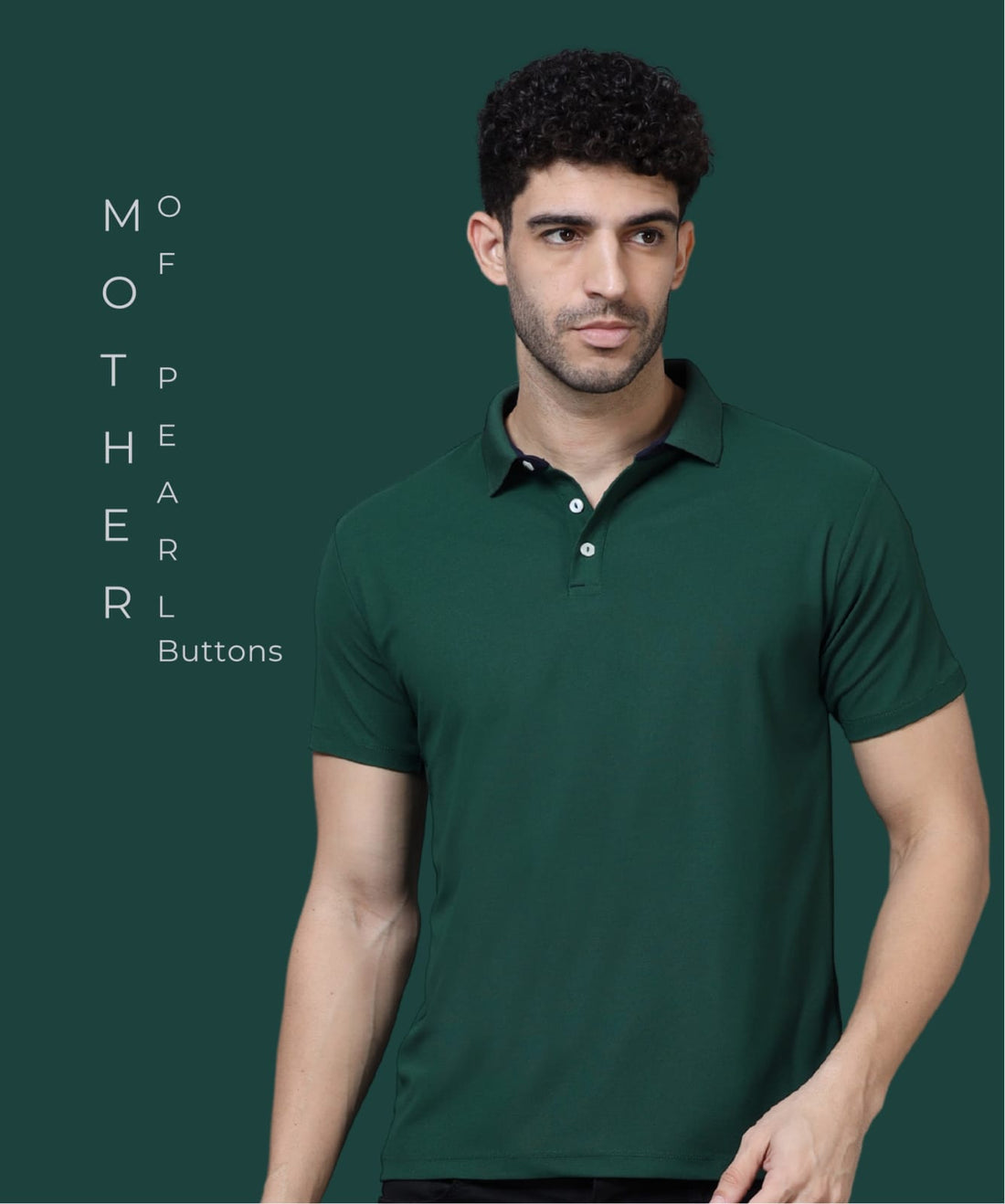 TDOM Men’s Bottle Green Mars200 Polo T-Shirt