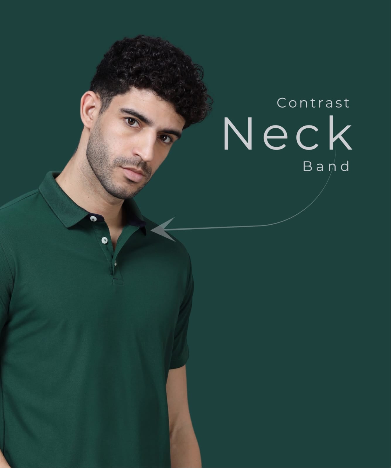 TDOM Men’s Bottle Green Mars200 Polo T-Shirt