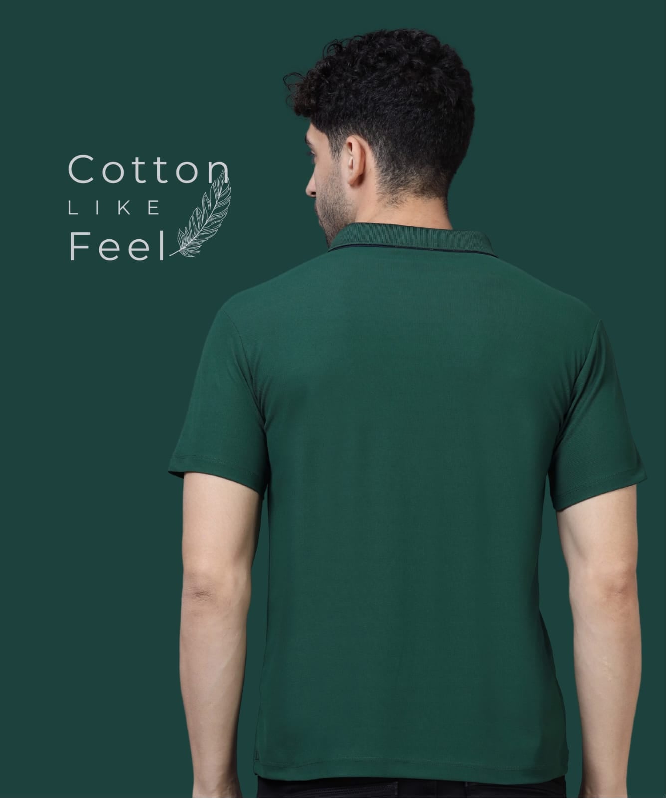 TDOM Men’s Bottle Green Mars200 Polo T-Shirt