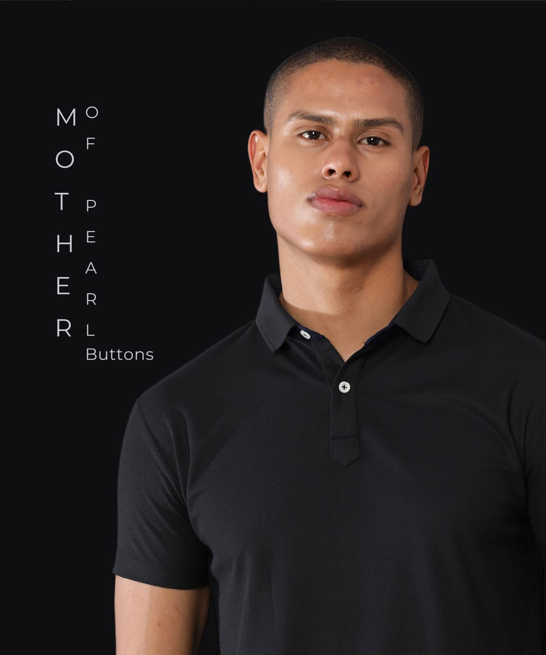 TDOM Men’s Classic Black Mars200 Polo T-Shirt