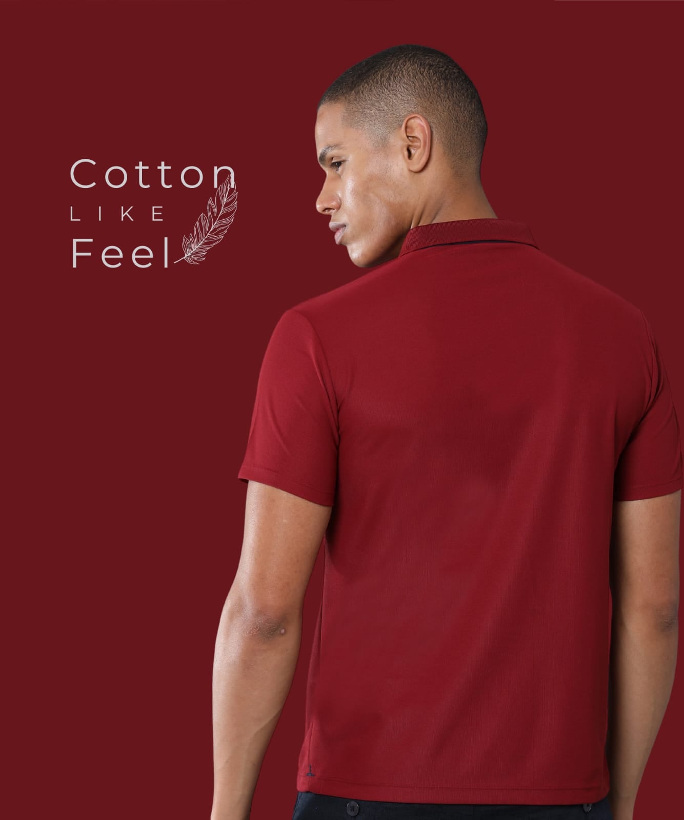TDOM Men’s French Wine Mars200 Polo T-Shirt
