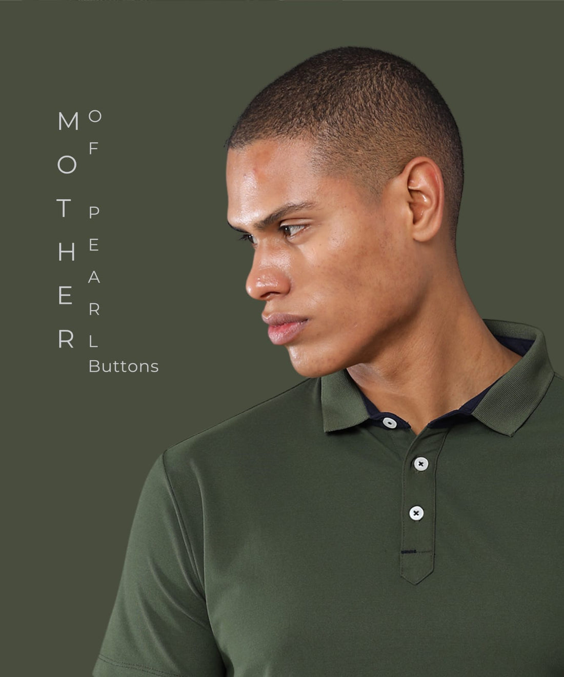 TDOM Men’s Olive Green Mars200 Polo T-Shirt
