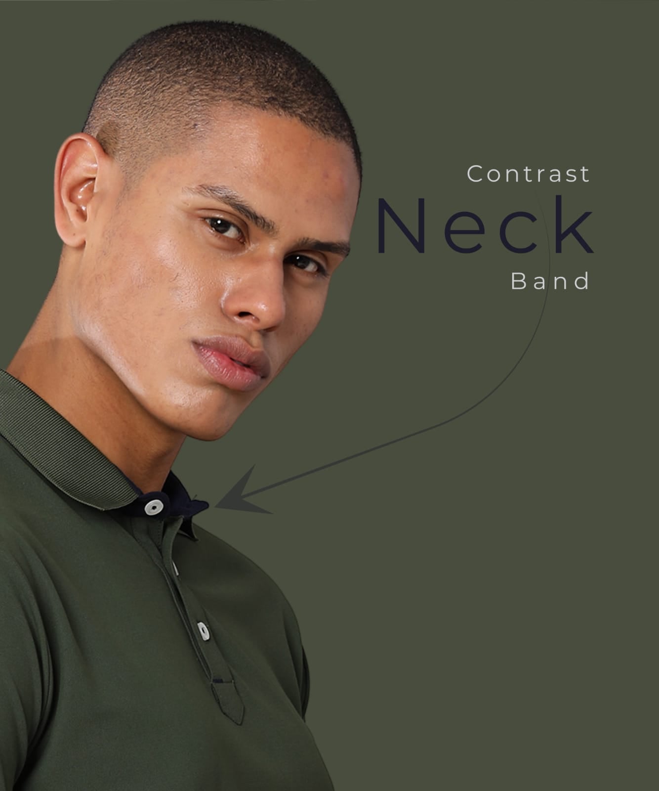 TDOM Men’s Olive Green Mars200 Polo T-Shirt