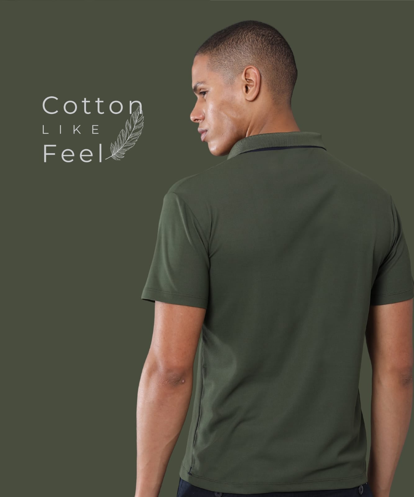 TDOM Men’s Olive Green Mars200 Polo T-Shirt