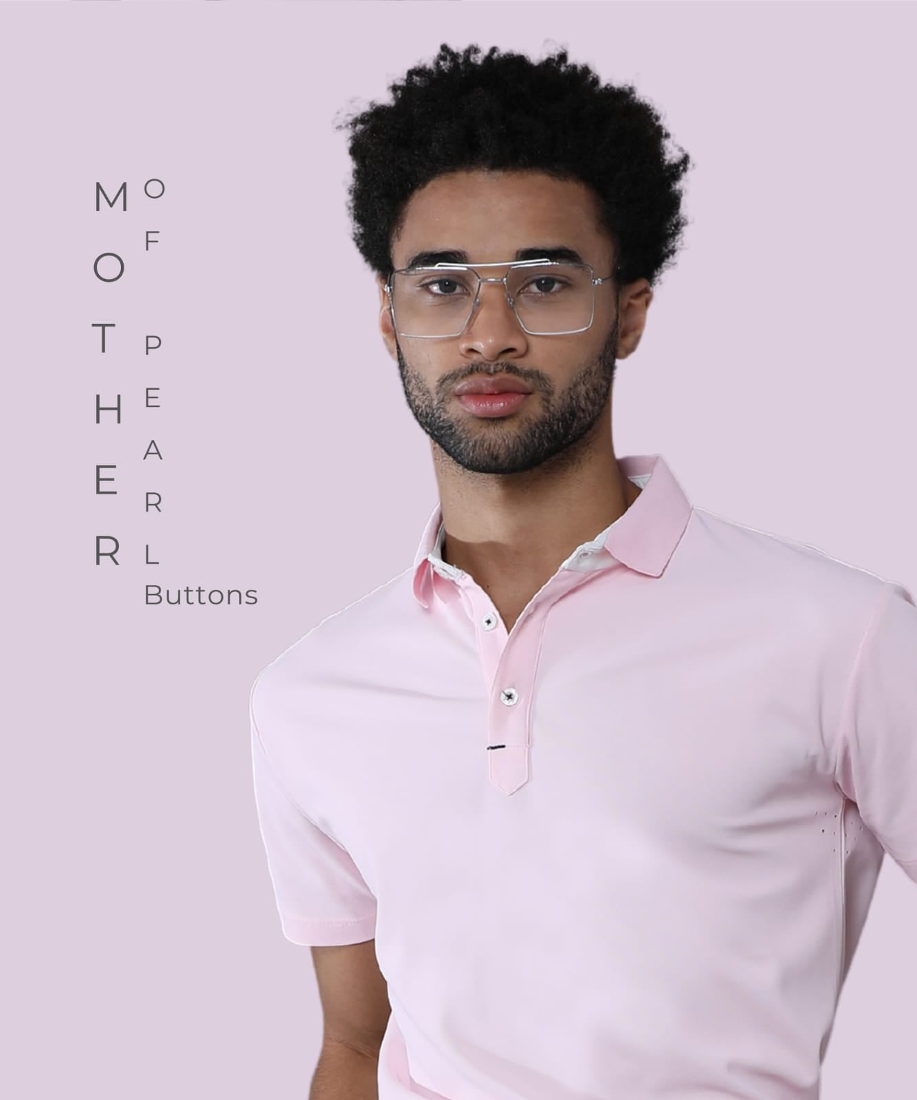 TDOM Men’s Soft Pink Mars200 Polo T-Shirt