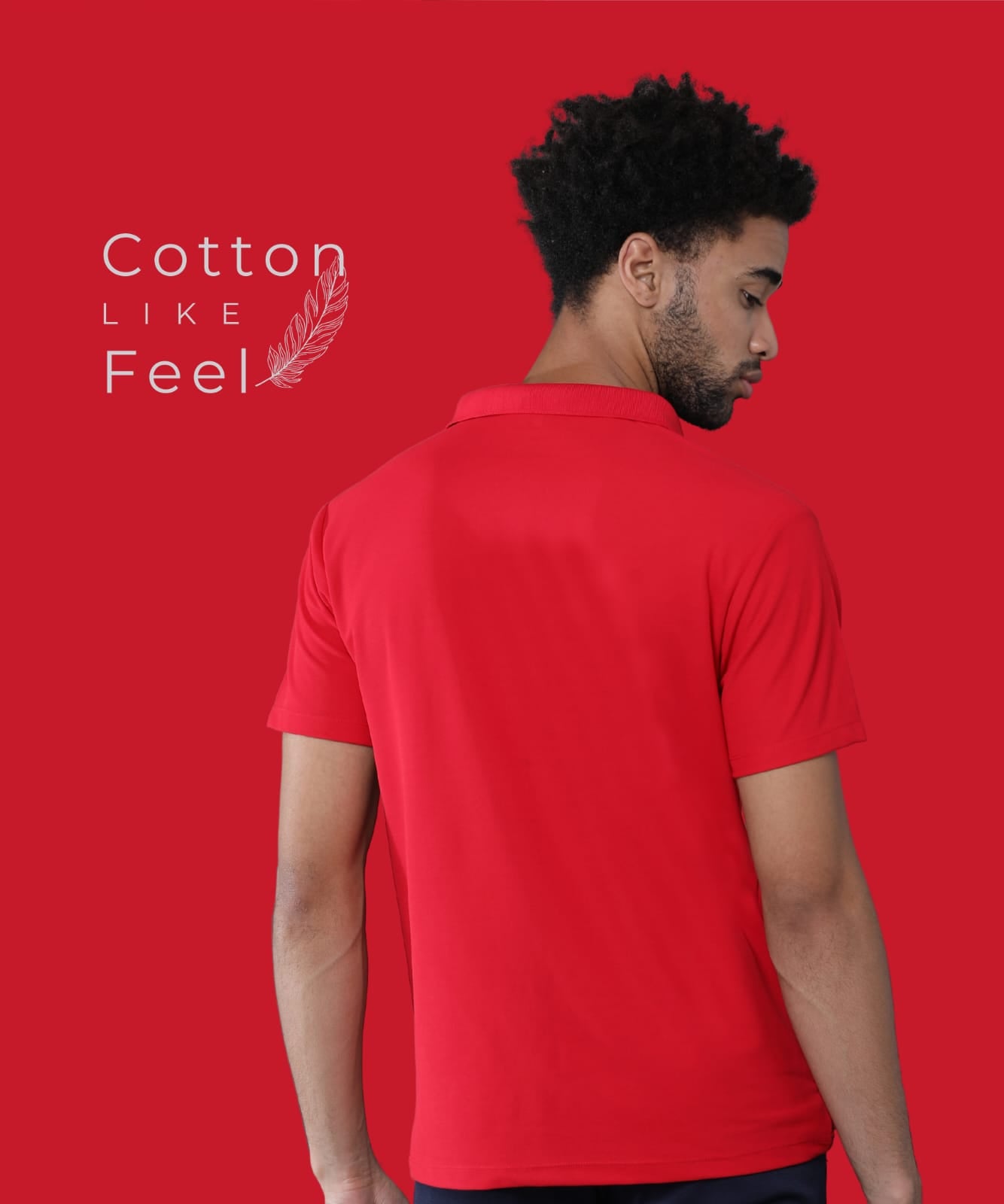 TDOM Men’s Spark Red Mars200 Polo T-Shirt