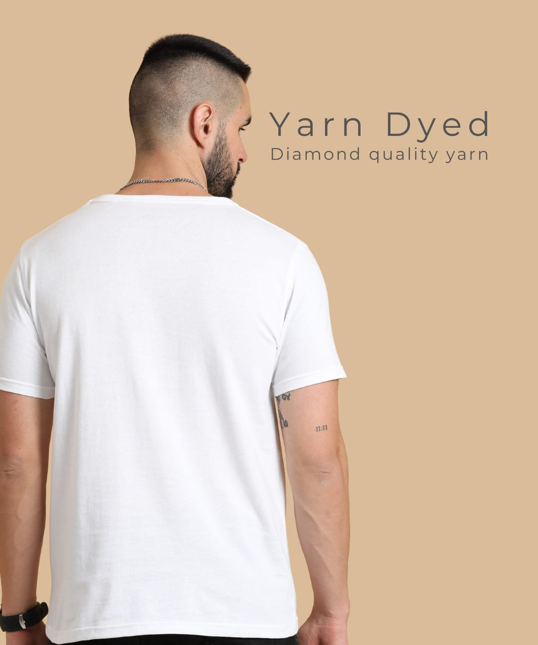 TDOM Men’s White Crewneck T-Shirt