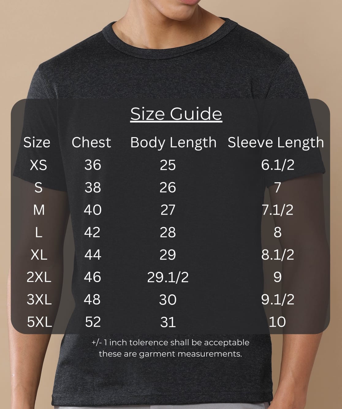 TDOM Men’s Charcoal Melange Crewneck T-Shirt