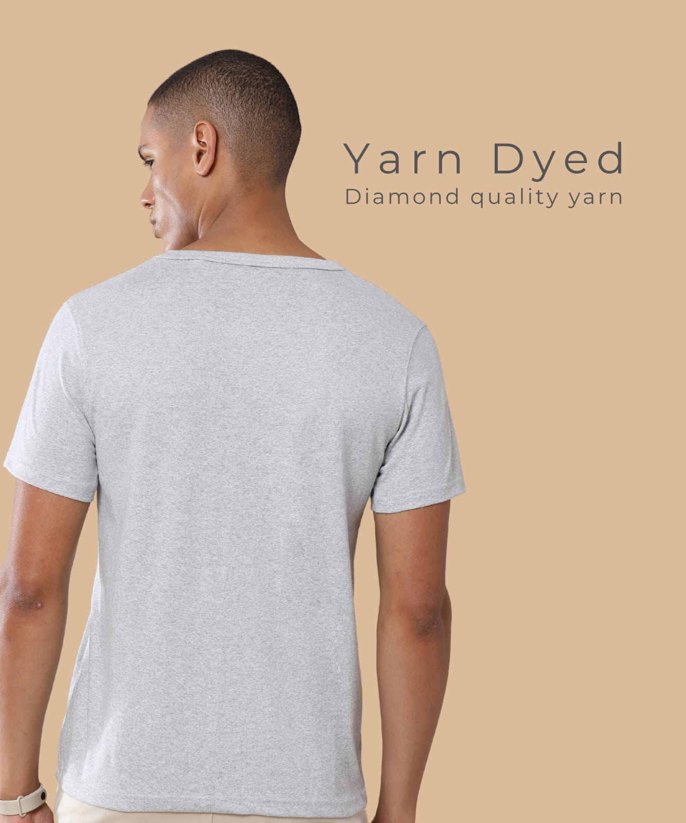 TDOM Men’s Heather Grey Crewneck T-Shirt