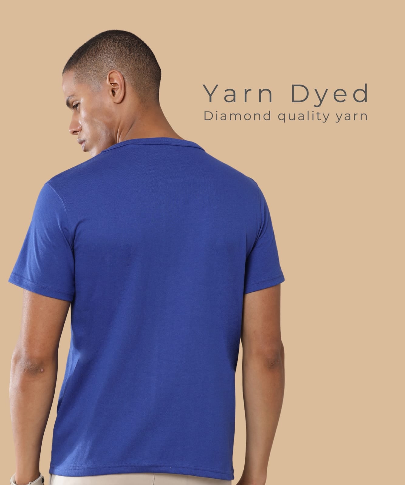 TDOM Men’s Heather Blue Crewneck T-Shirt