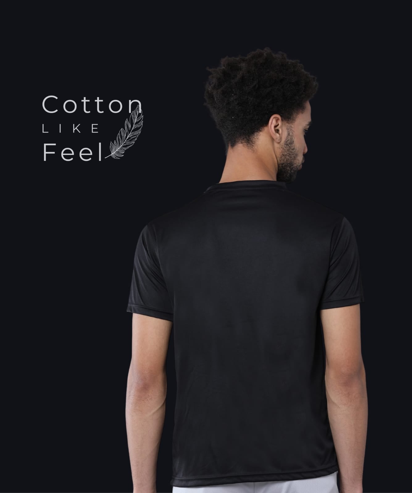 Mobilitee Classic Black Crew Neck T-Shirt