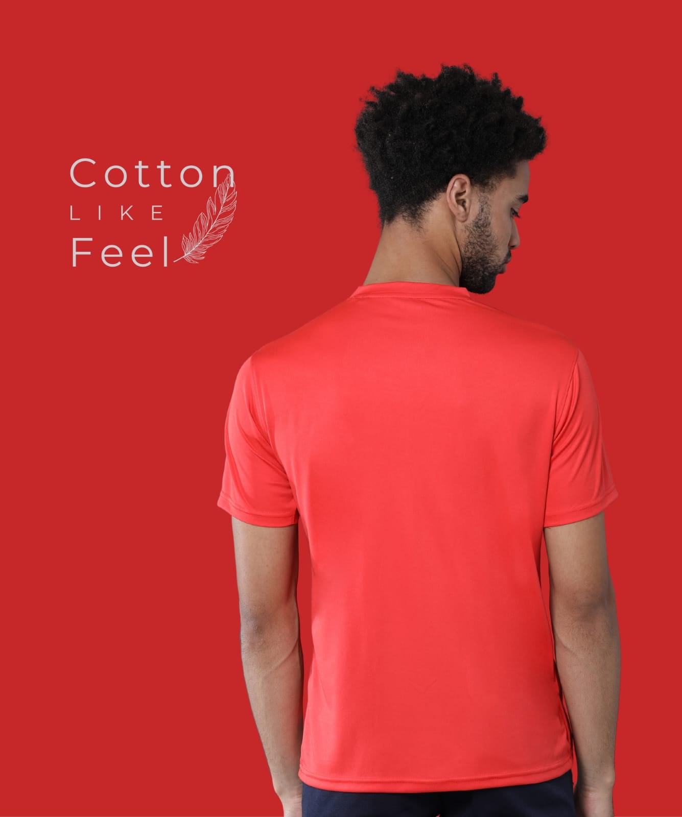Mobilitee Frost Red Crew Neck T-Shirt