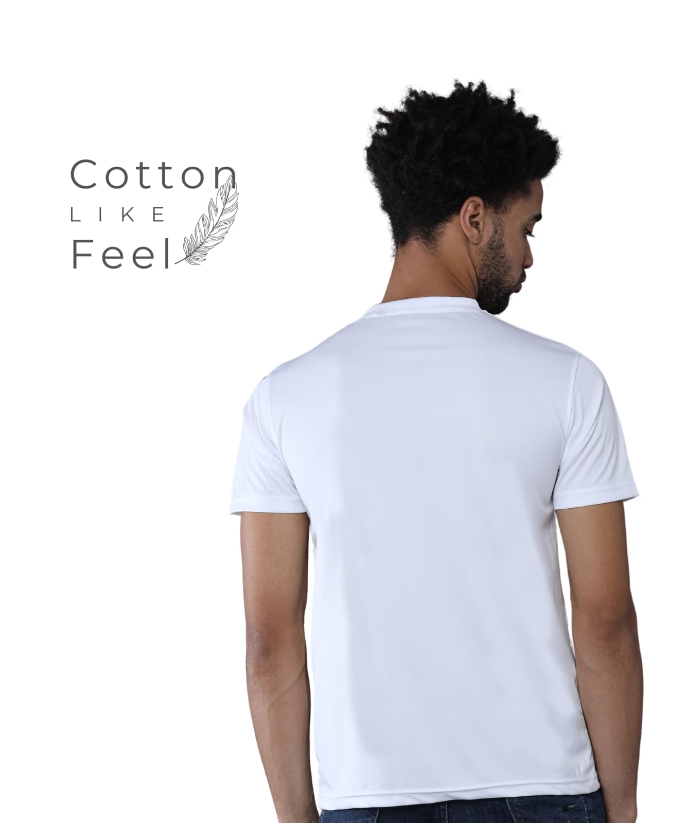 Mobilitee White Crew Neck T-Shirt