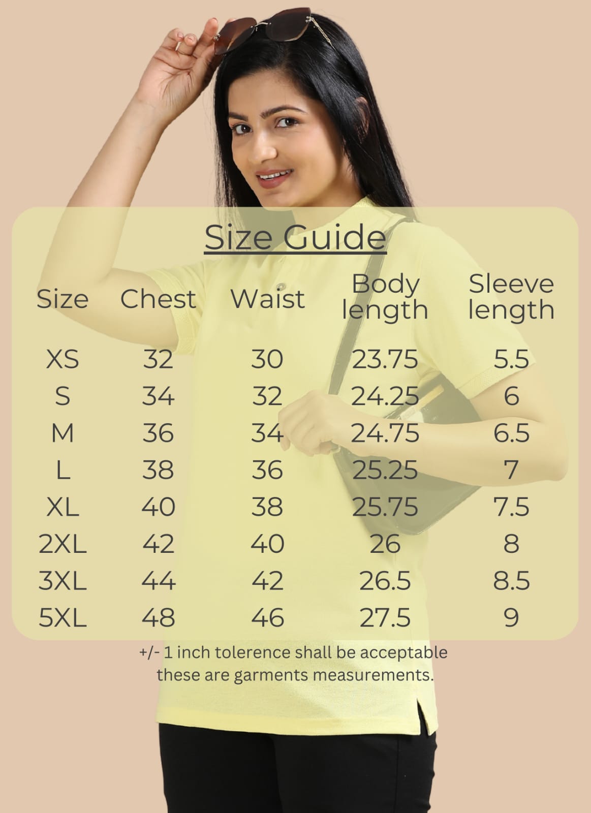 TDOM Women’s Sunrise Yellow Jacquard Polo T-Shirt