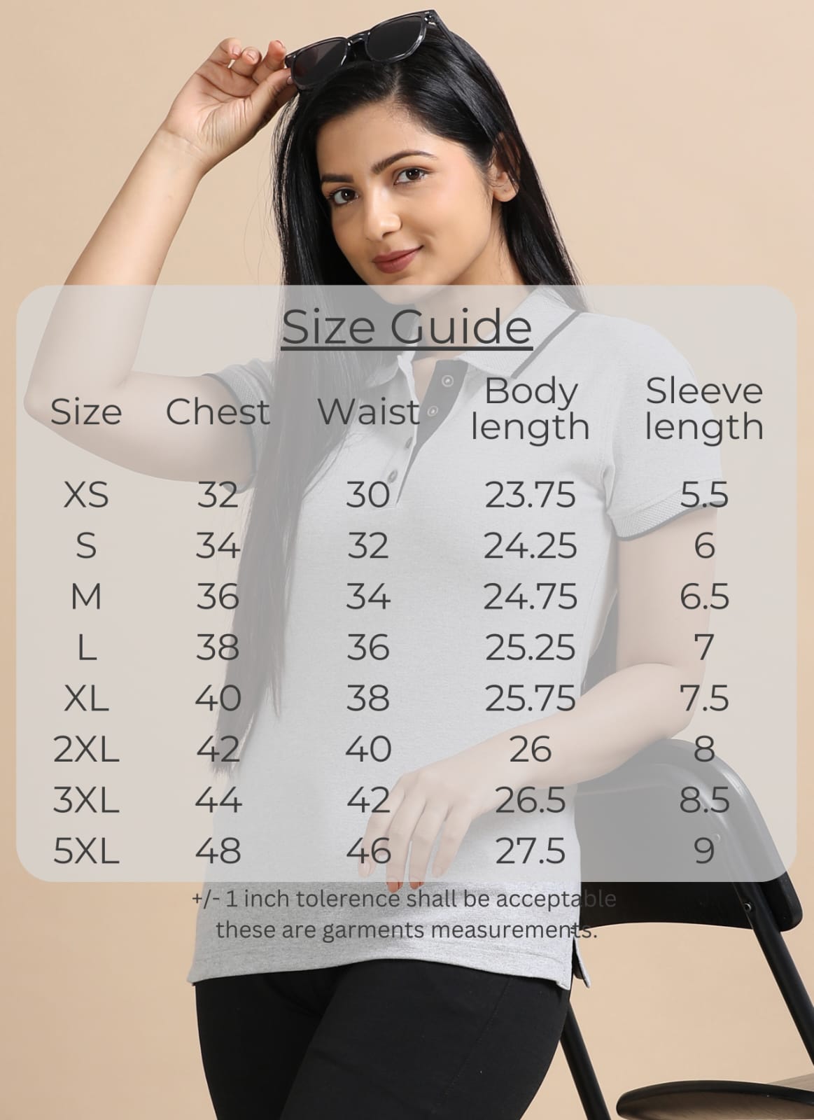TDOM Women’s Heather Grey Jacquard Polo T-Shirt