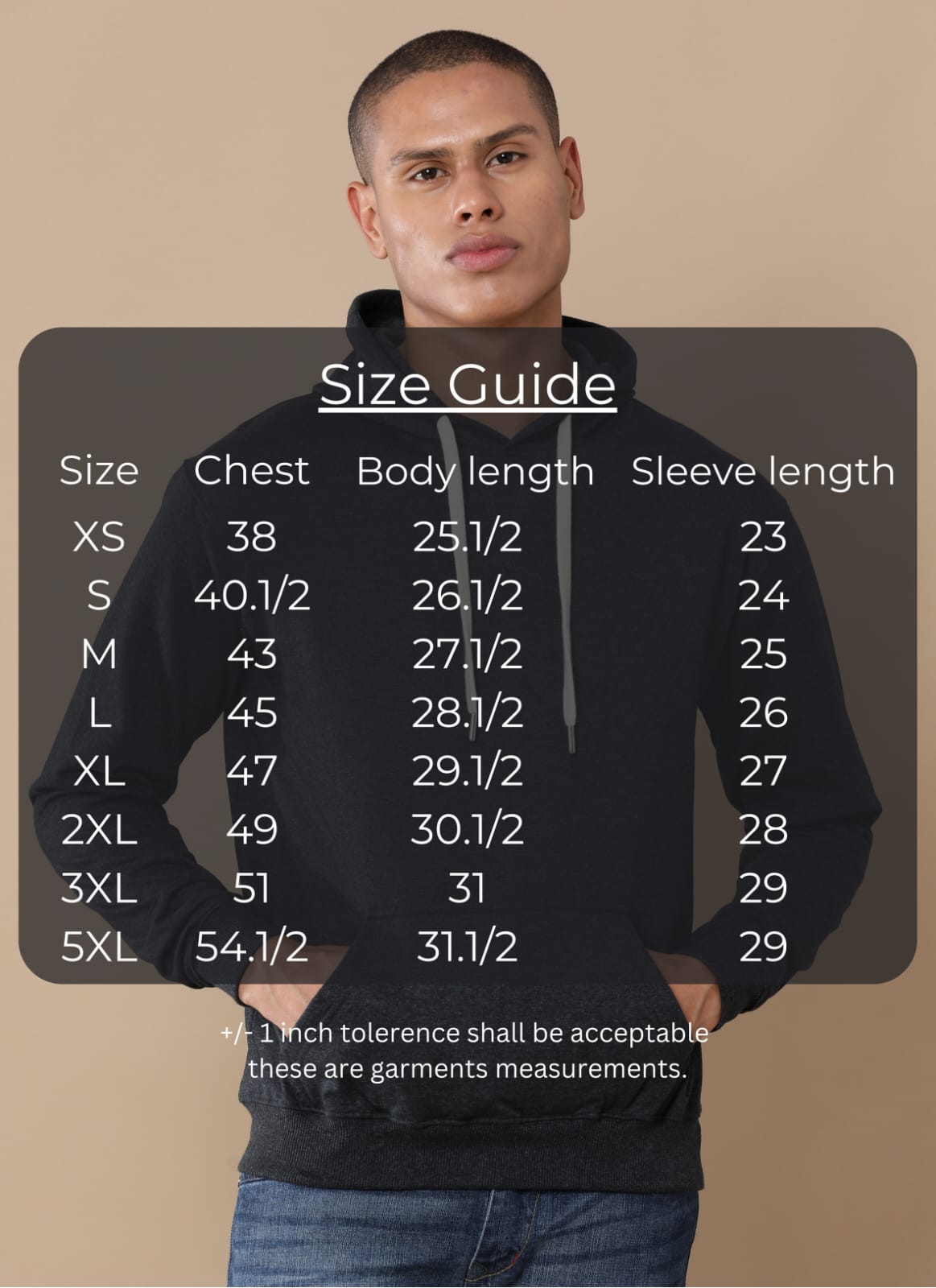 TDOM Men’s Classic Charcoal Melange Hoodie
