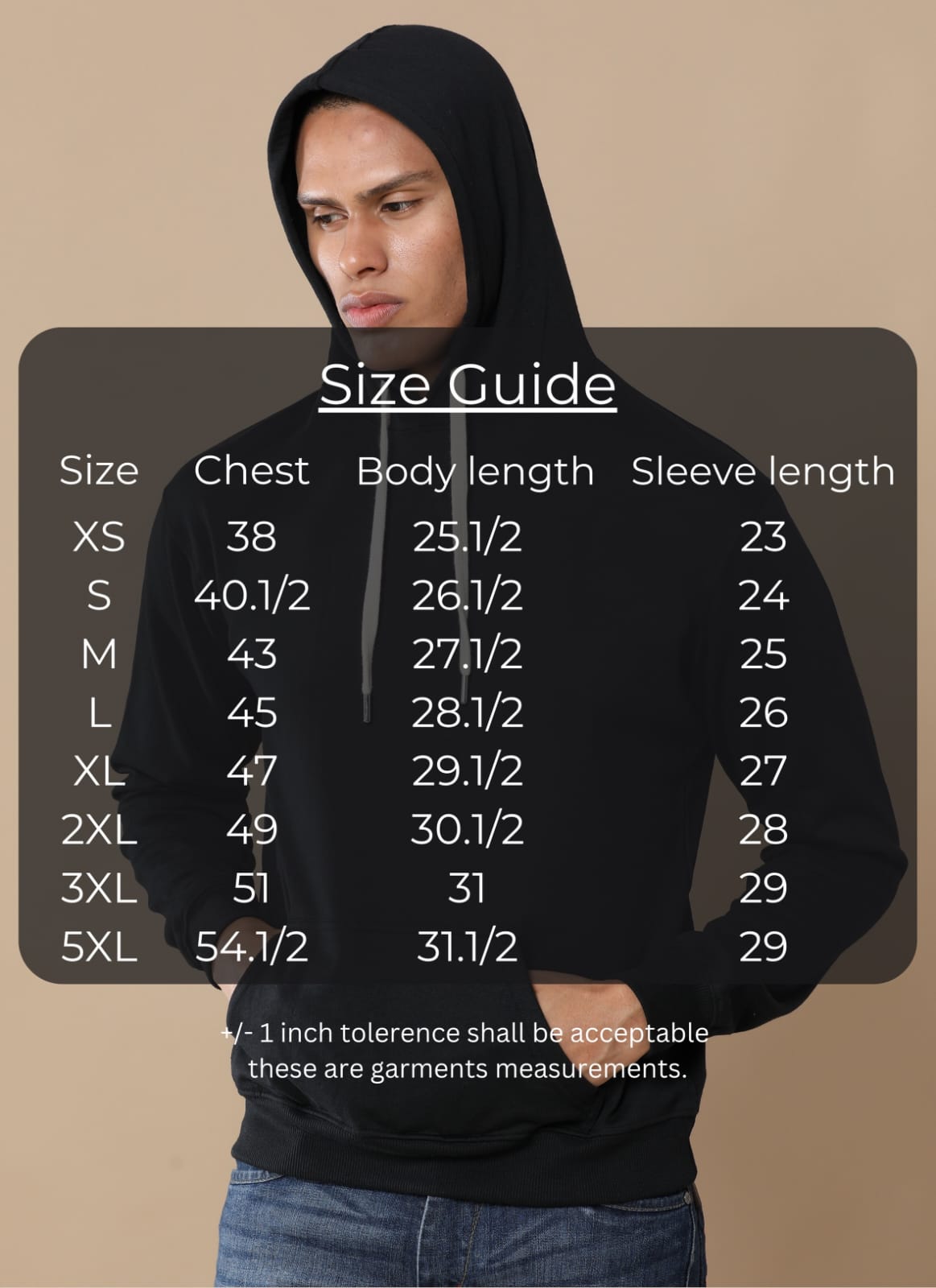 TDOM Men’s Classic Black Hoodie