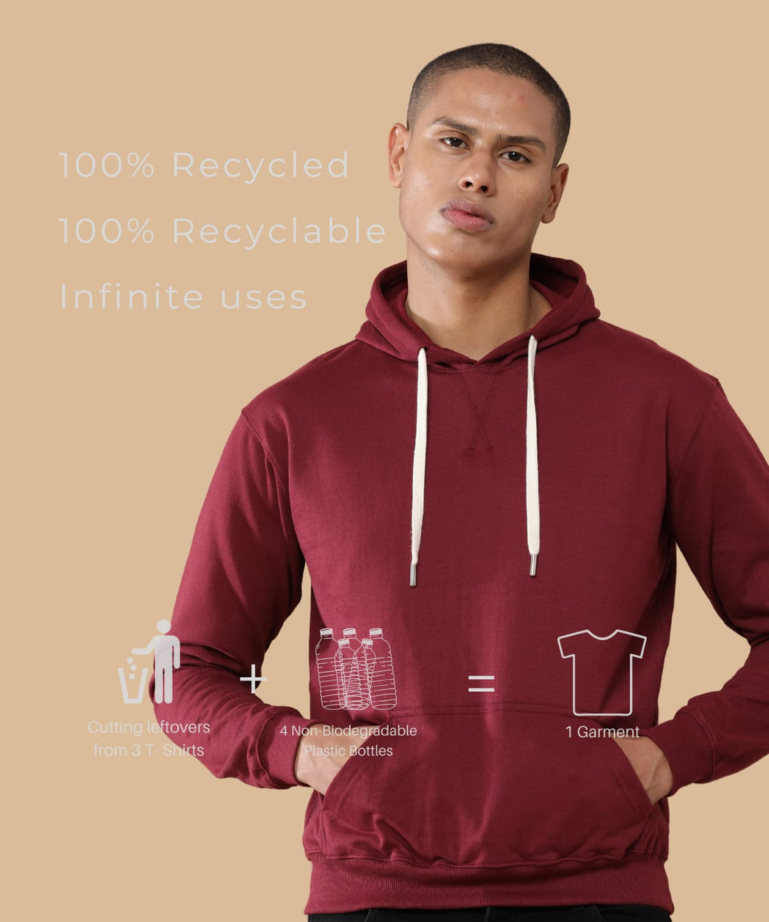 TDOM Men’s Classic French Wine Hoodie