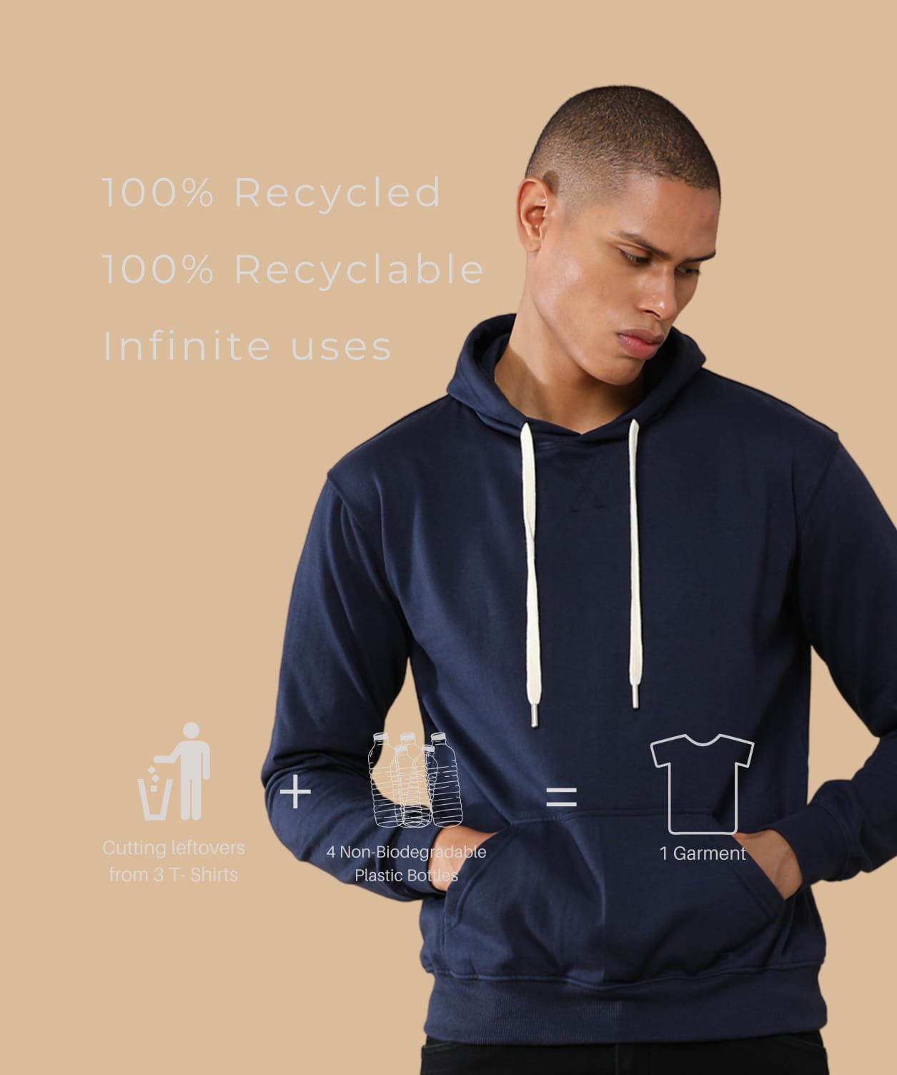 TDOM Men’s Classic Midnight Navy Hoodie