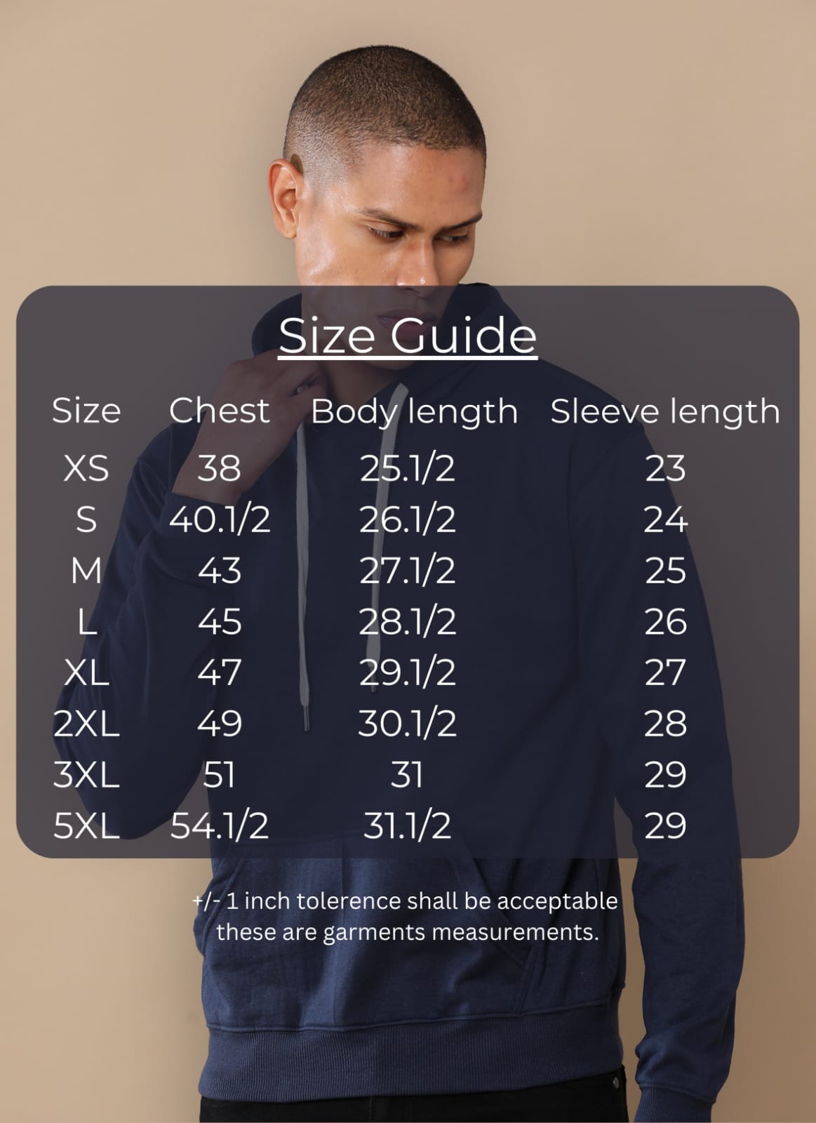 TDOM Men’s Classic Midnight Navy Hoodie