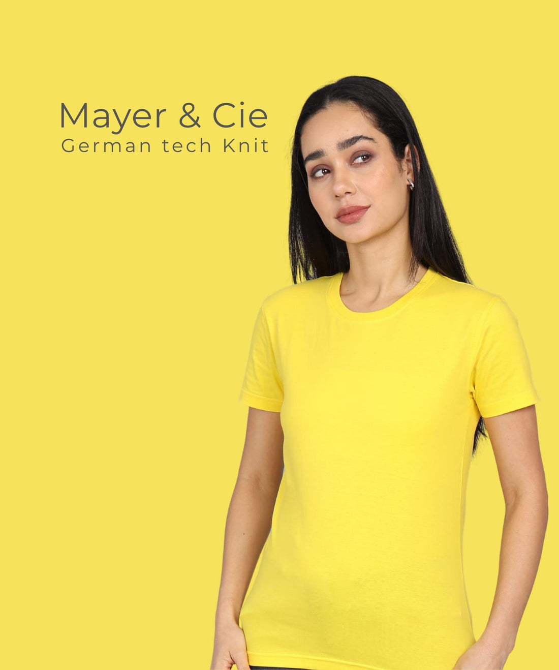TDOM Women’s Yellow Crew Neck T-Shirt